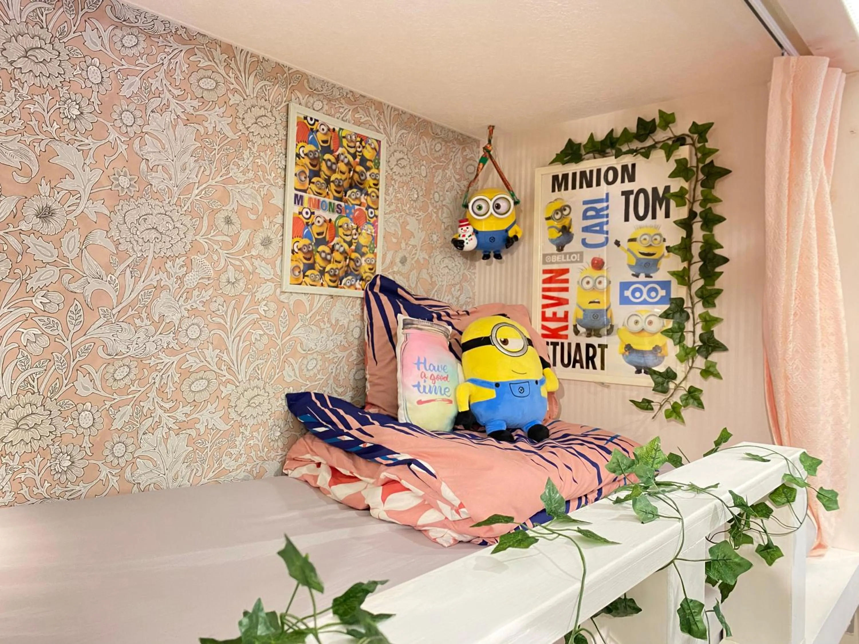 Bed in Hotel Orange House