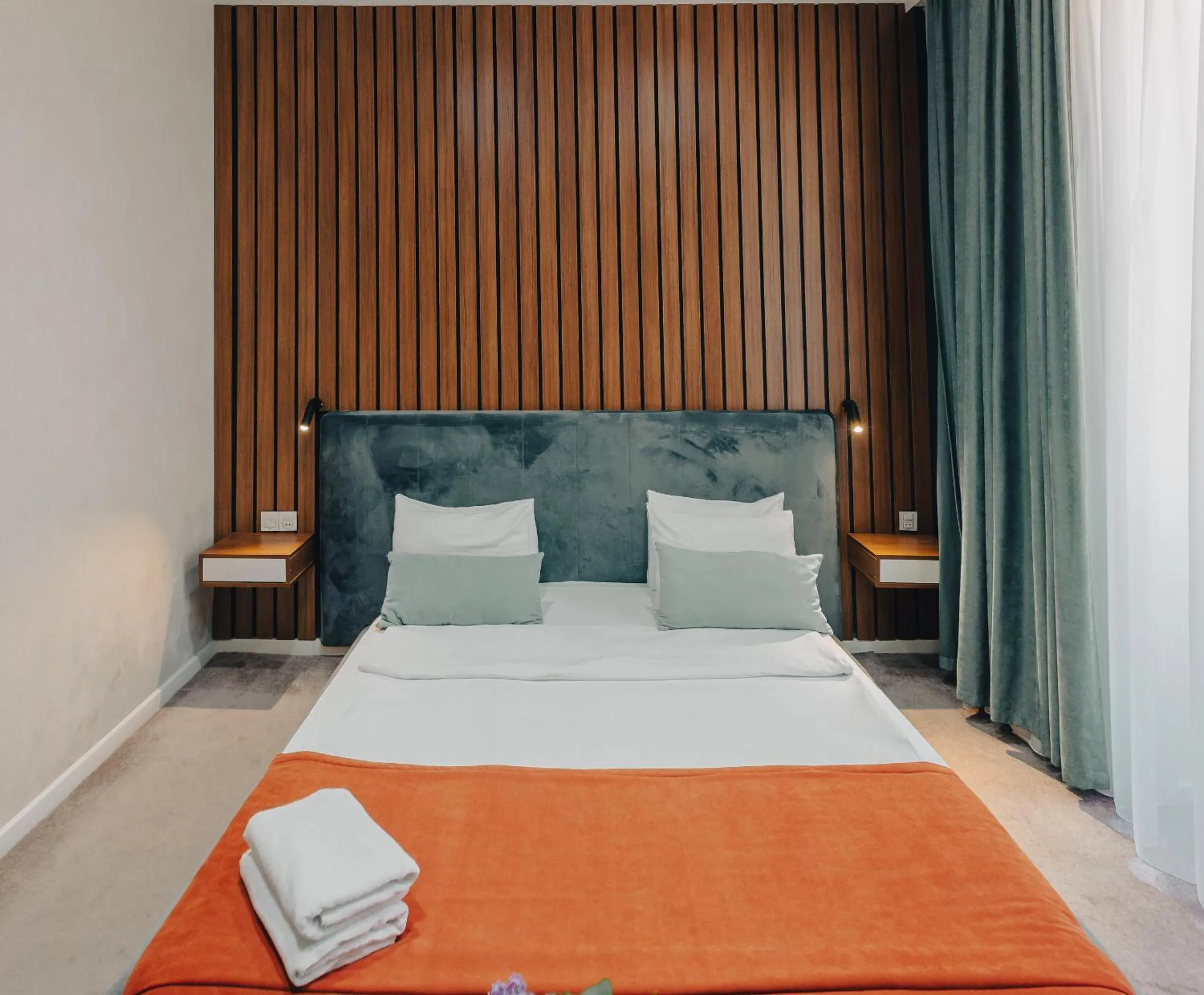 Bed in Seven Boutique Hotel Baku