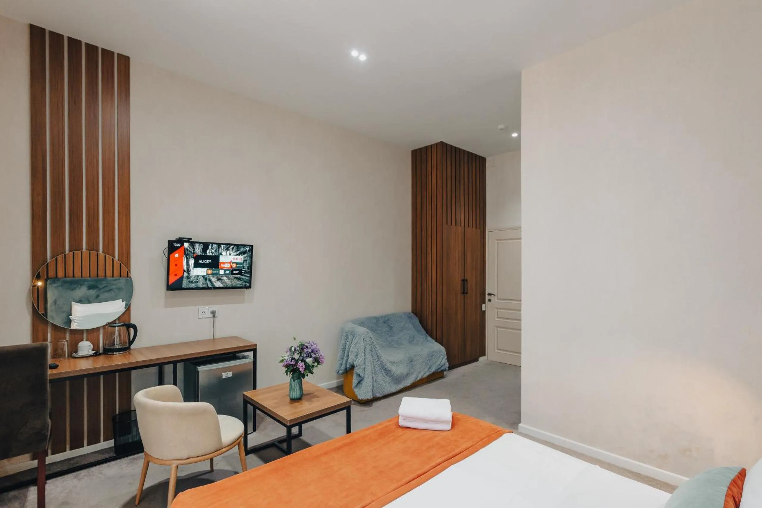 Bed in Seven Boutique Hotel Baku