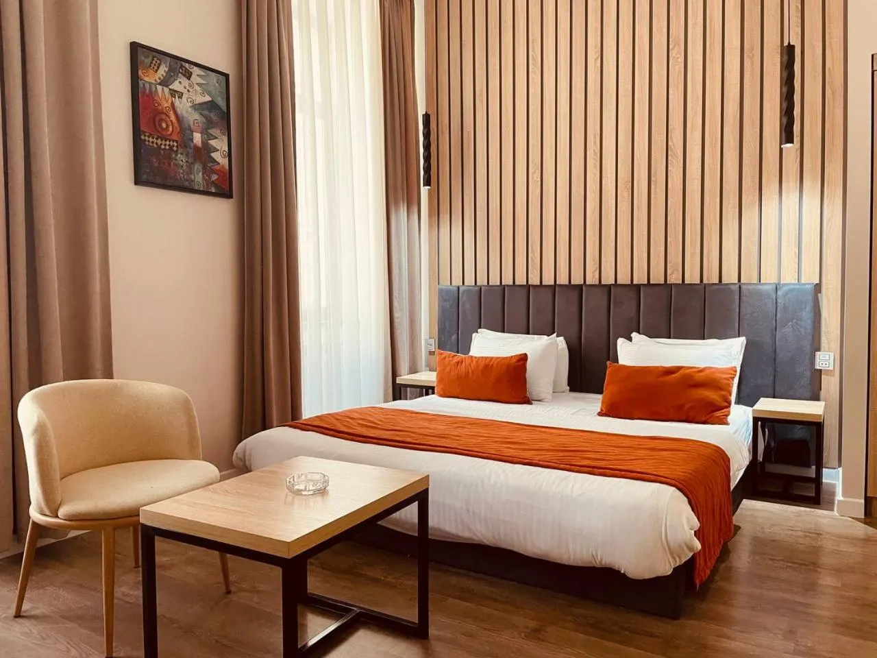 Bed in Seven Boutique Hotel Baku