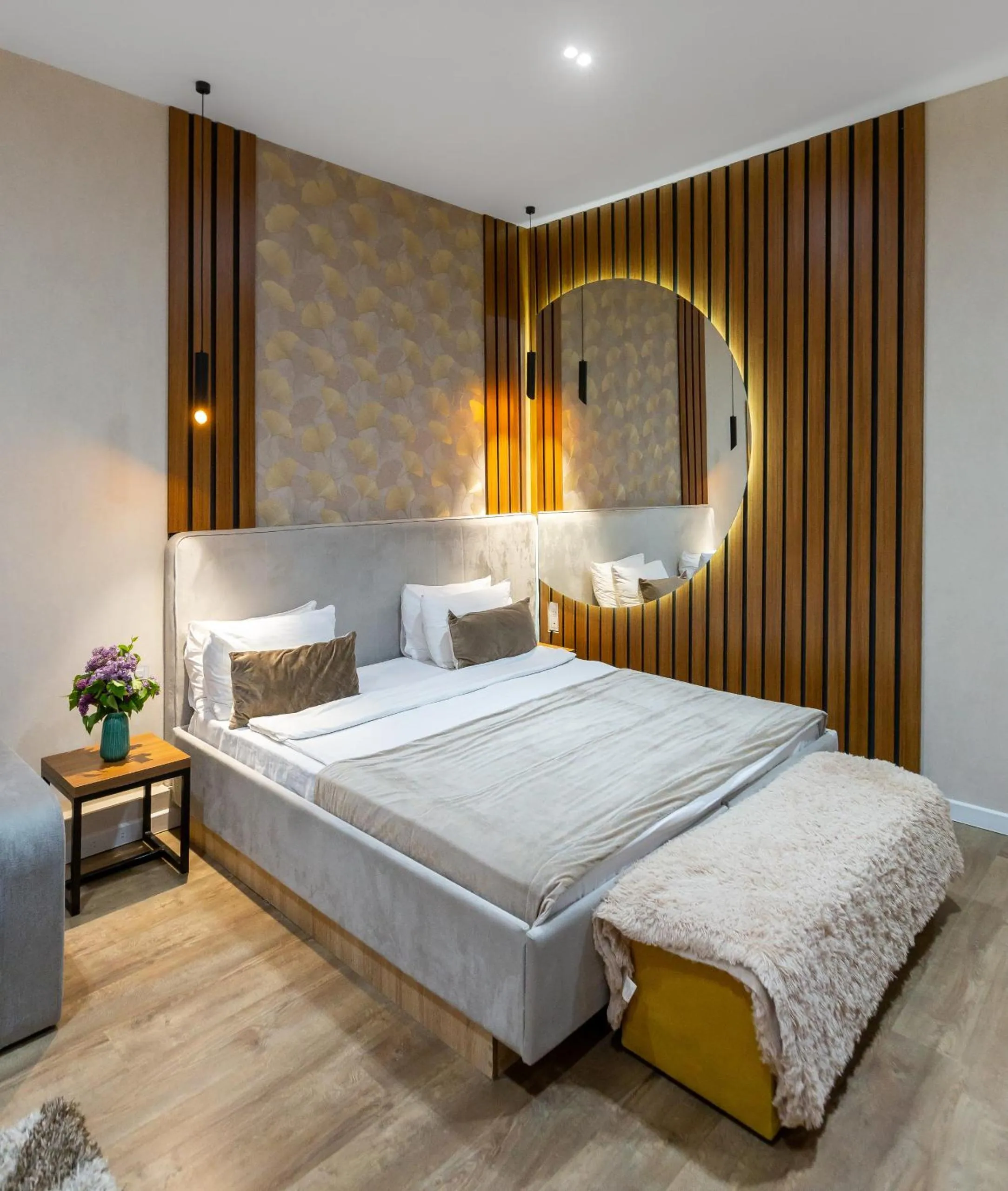 Bed in Seven Boutique Hotel Baku