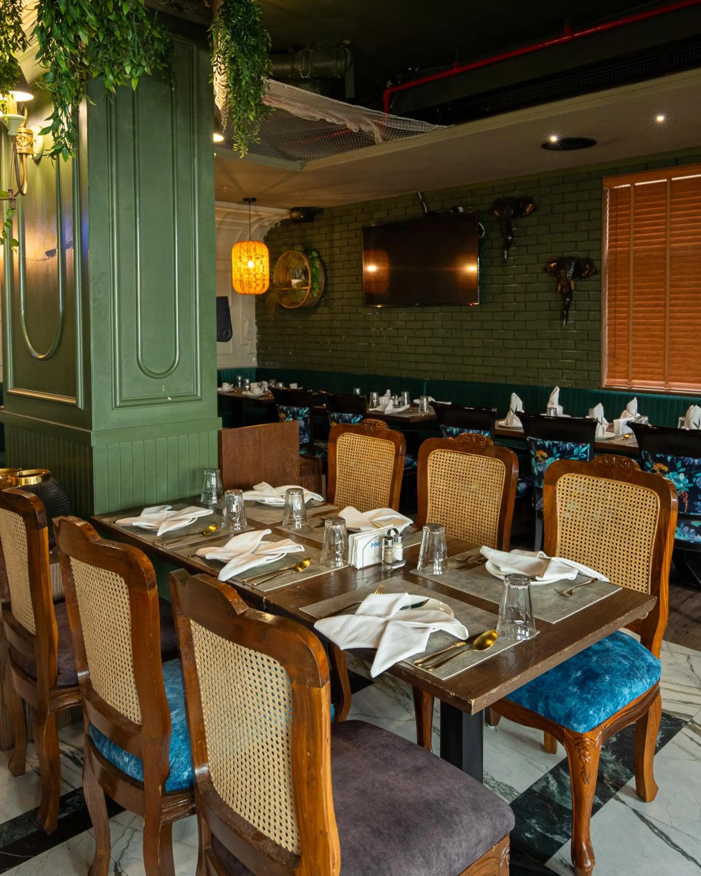 Seating area in President Hotel