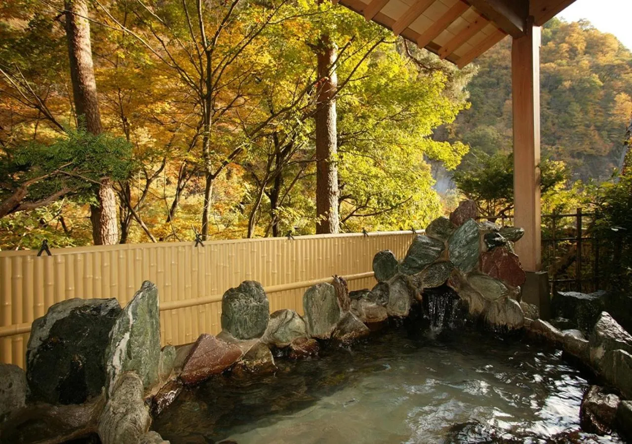 Open Air Bath in Itoen Hotel Oze Oigami Sanrakuso