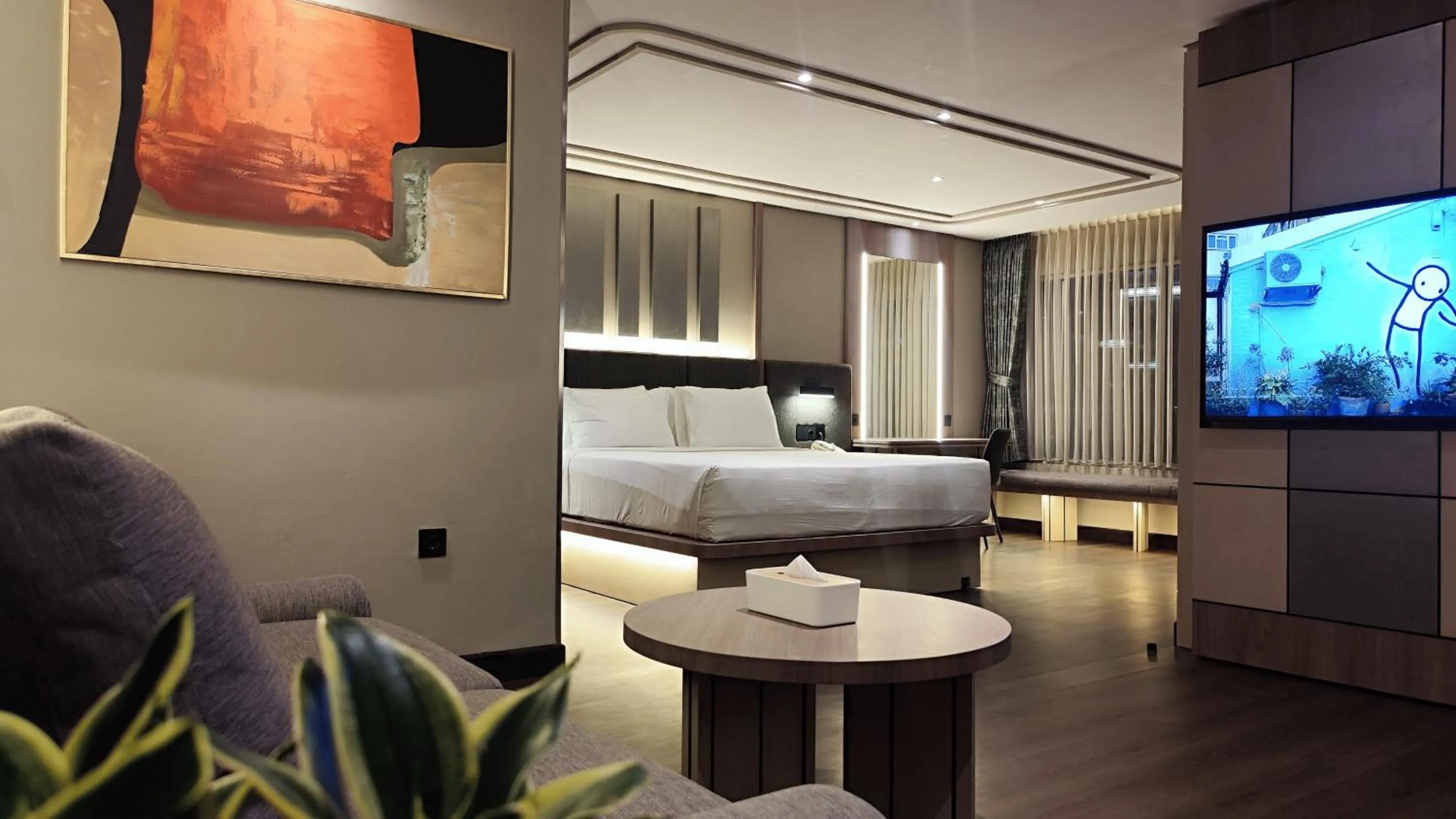 Photo of the whole room, Bed in 1O1 URBAN Jakarta Thamrin