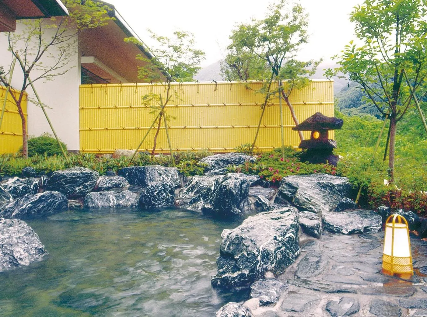 Open Air Bath in Hotel Yunojin