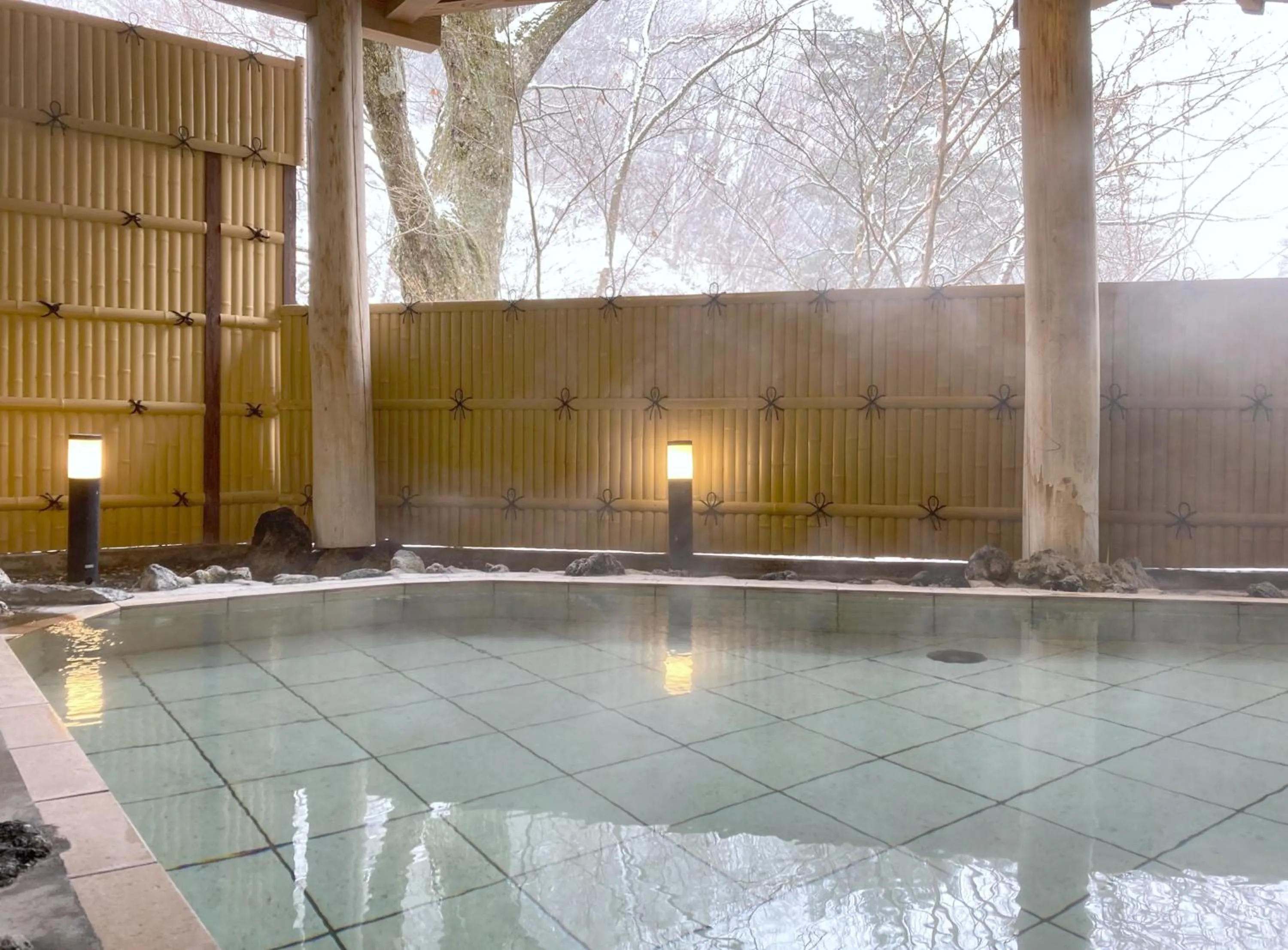Open Air Bath in Itoen Hotel Shima