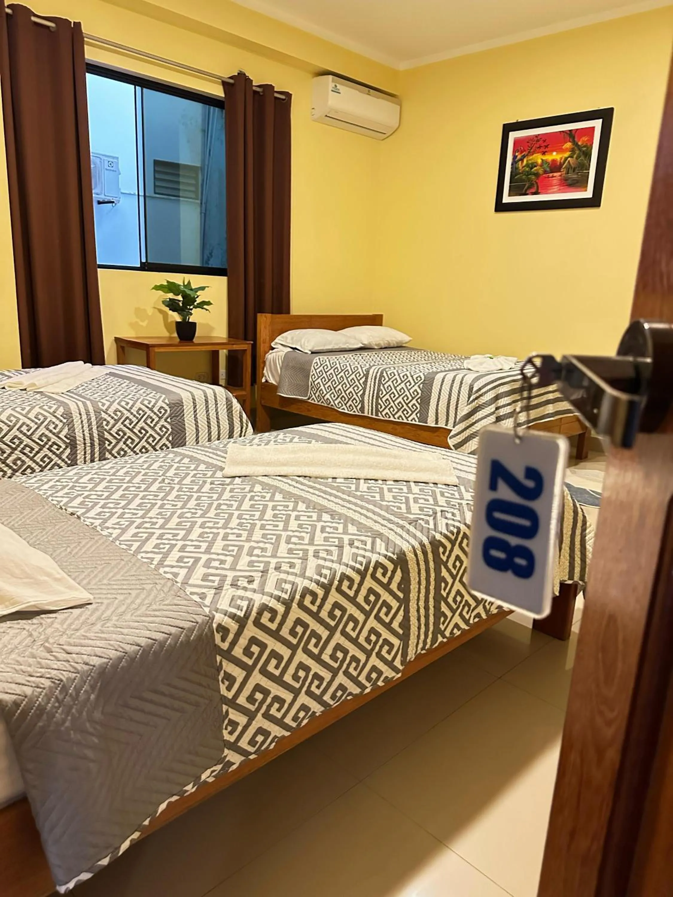 Bed in Hostal Cordillera Azul