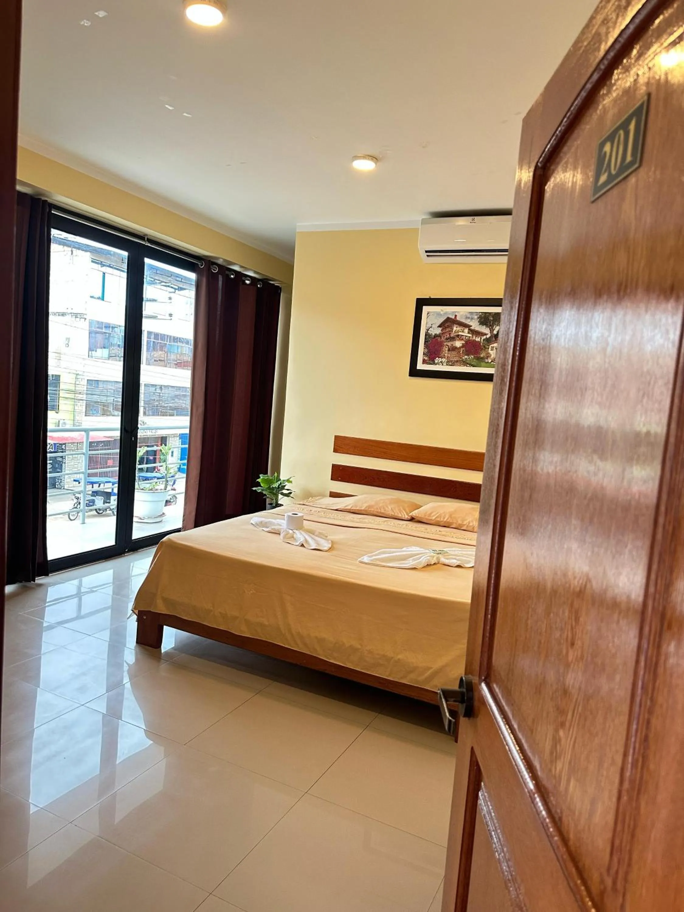 Bed in Hostal Cordillera Azul