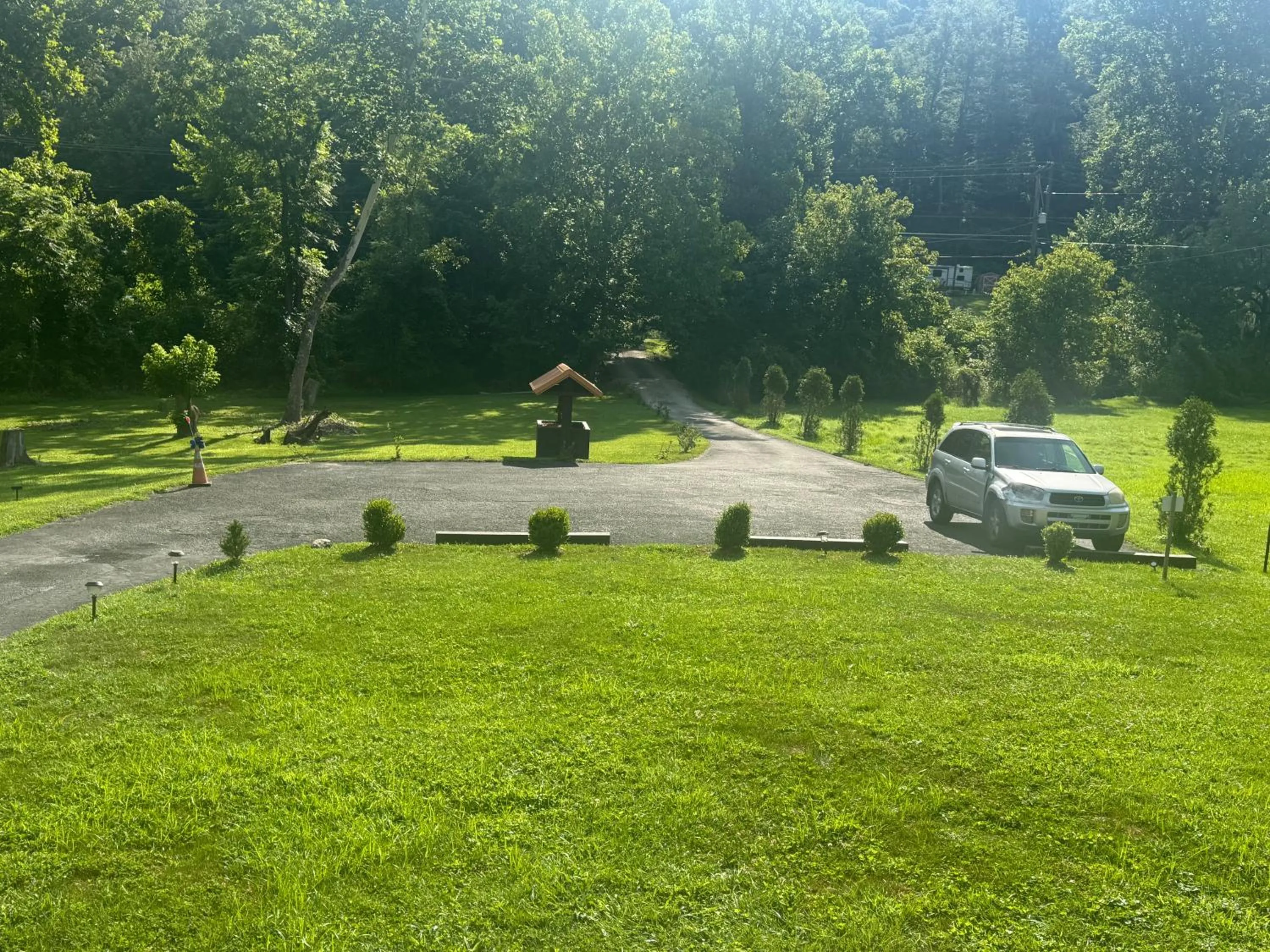 Day in Log Cabin in the Field