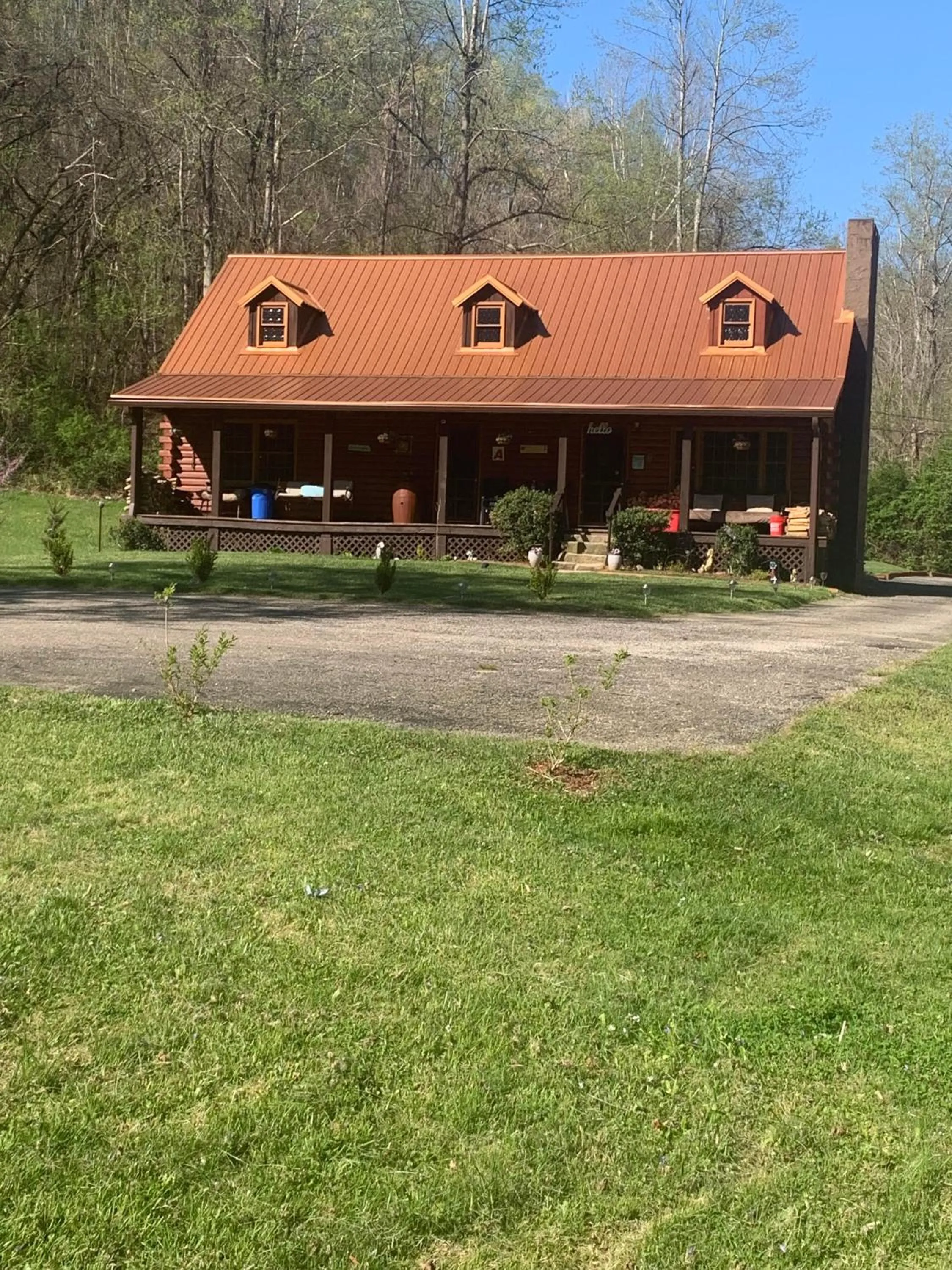 Property building in Log Cabin in the Field