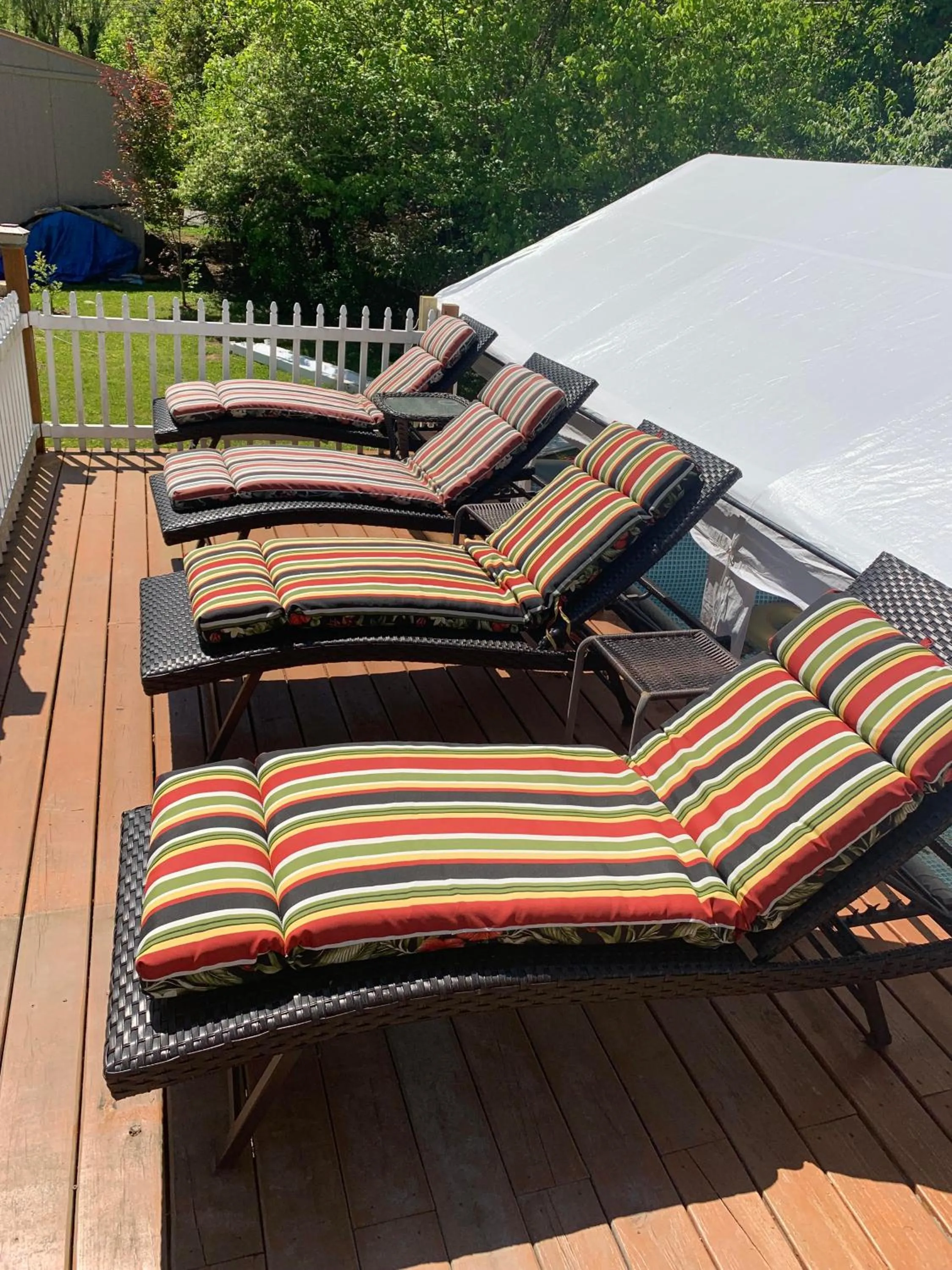sunbed in Log Cabin in the Field