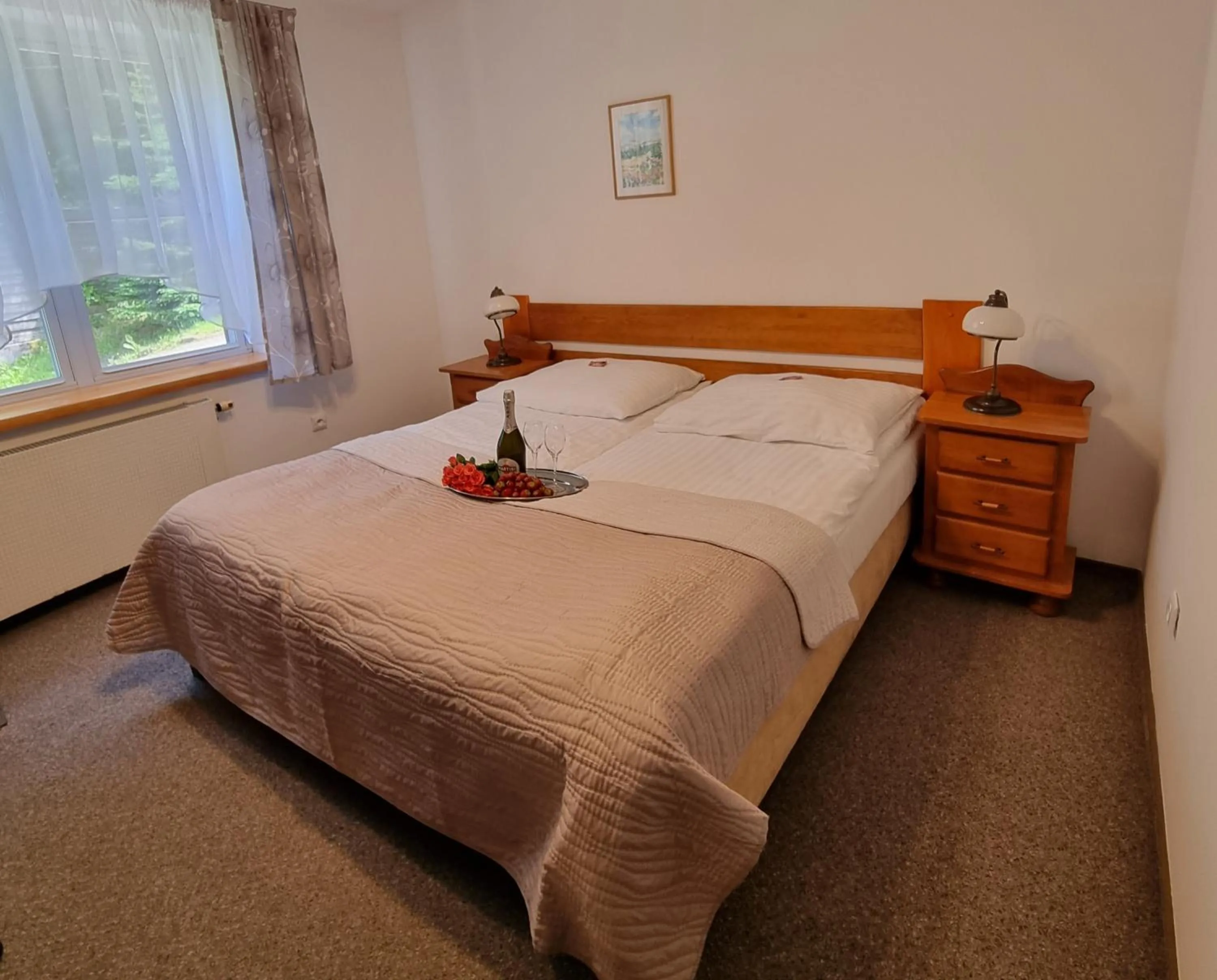 Bed in Hotel Karkonosze