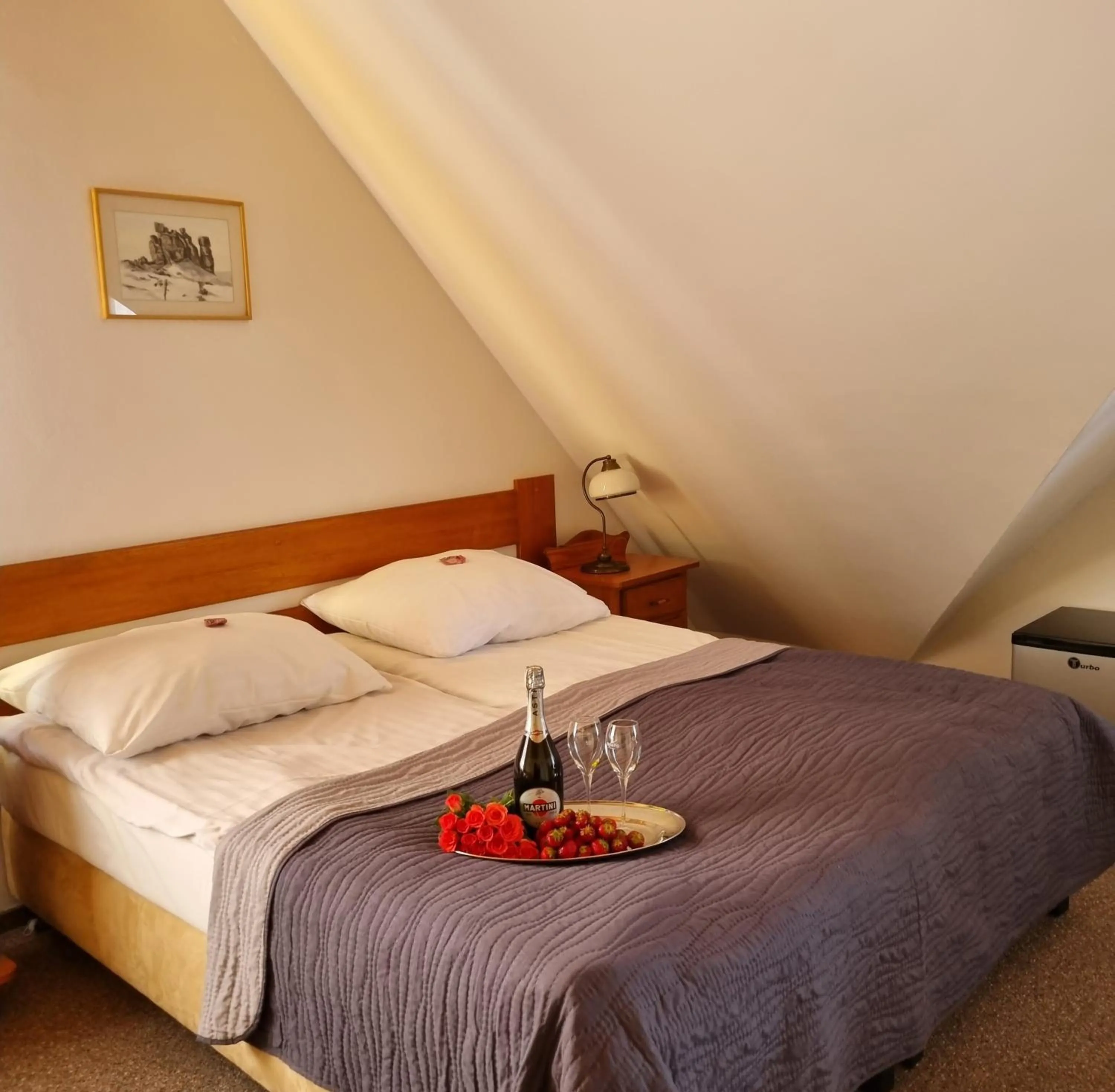 Bed in Hotel Karkonosze