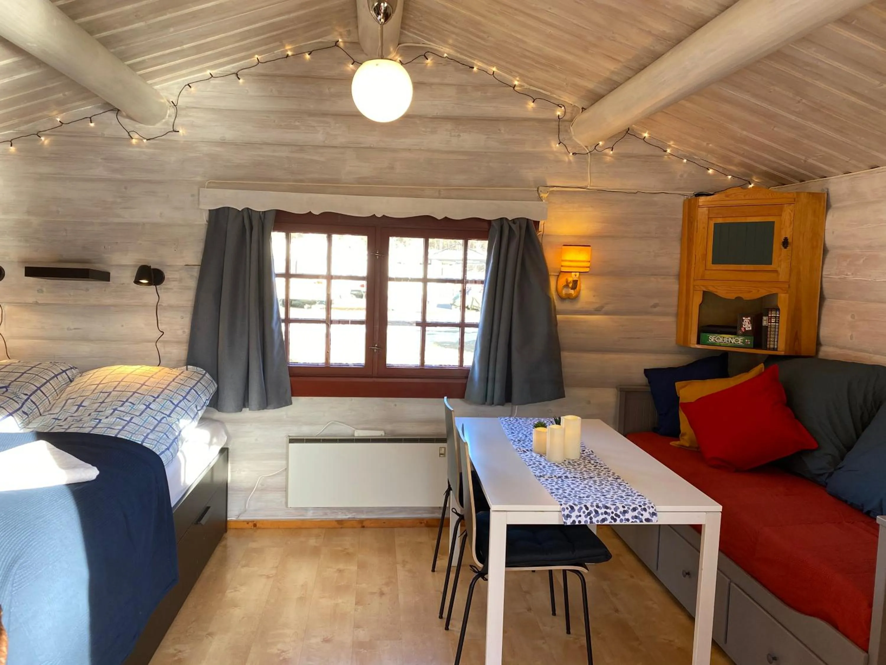 Living room in Sandviken Camping