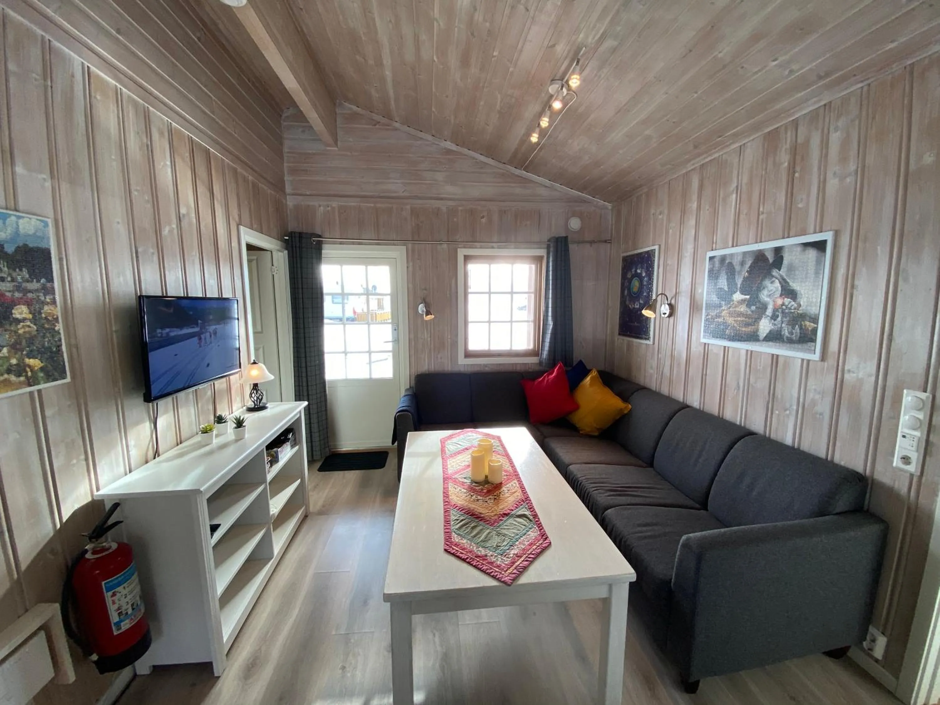 Living room in Sandviken Camping