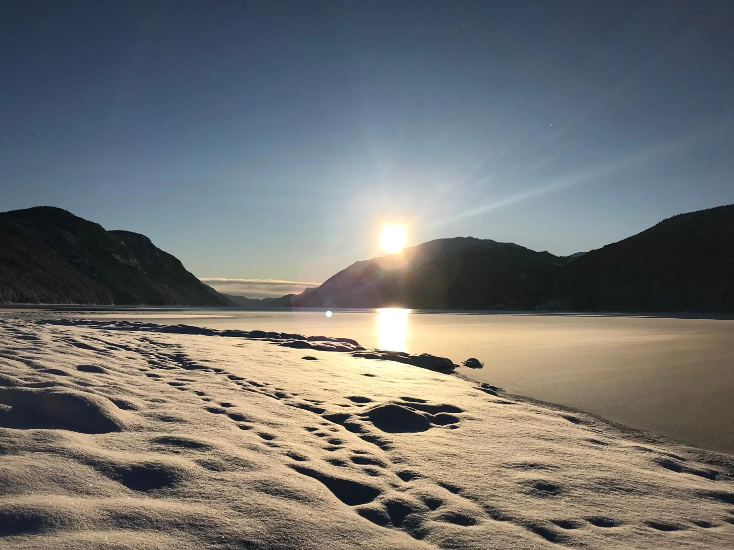 Winter in Sandviken Camping