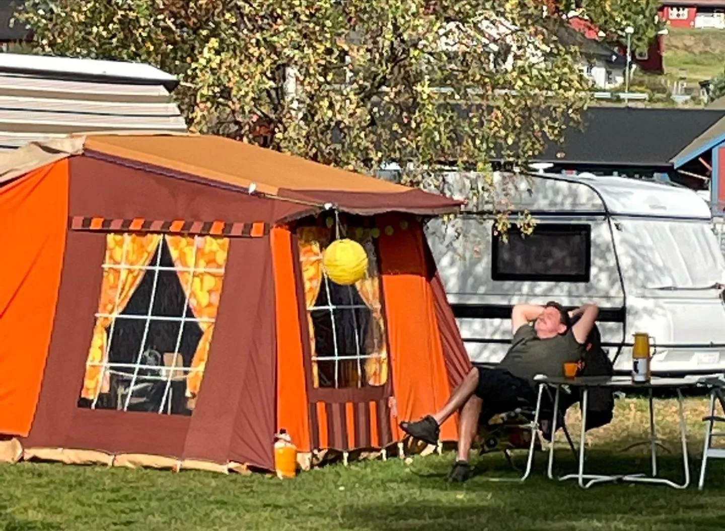 People in Sandviken Camping