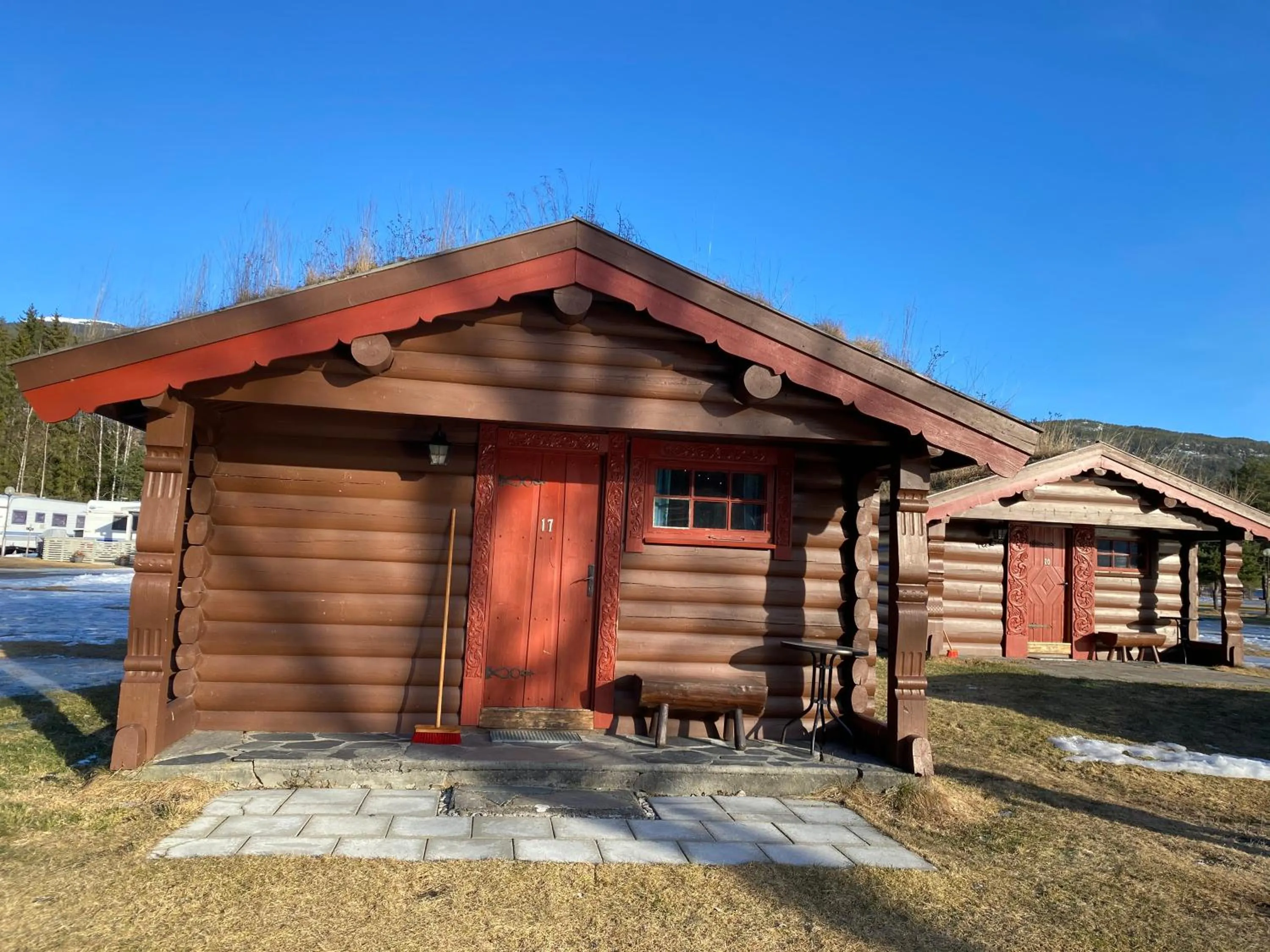 Facade/entrance in Sandviken Camping