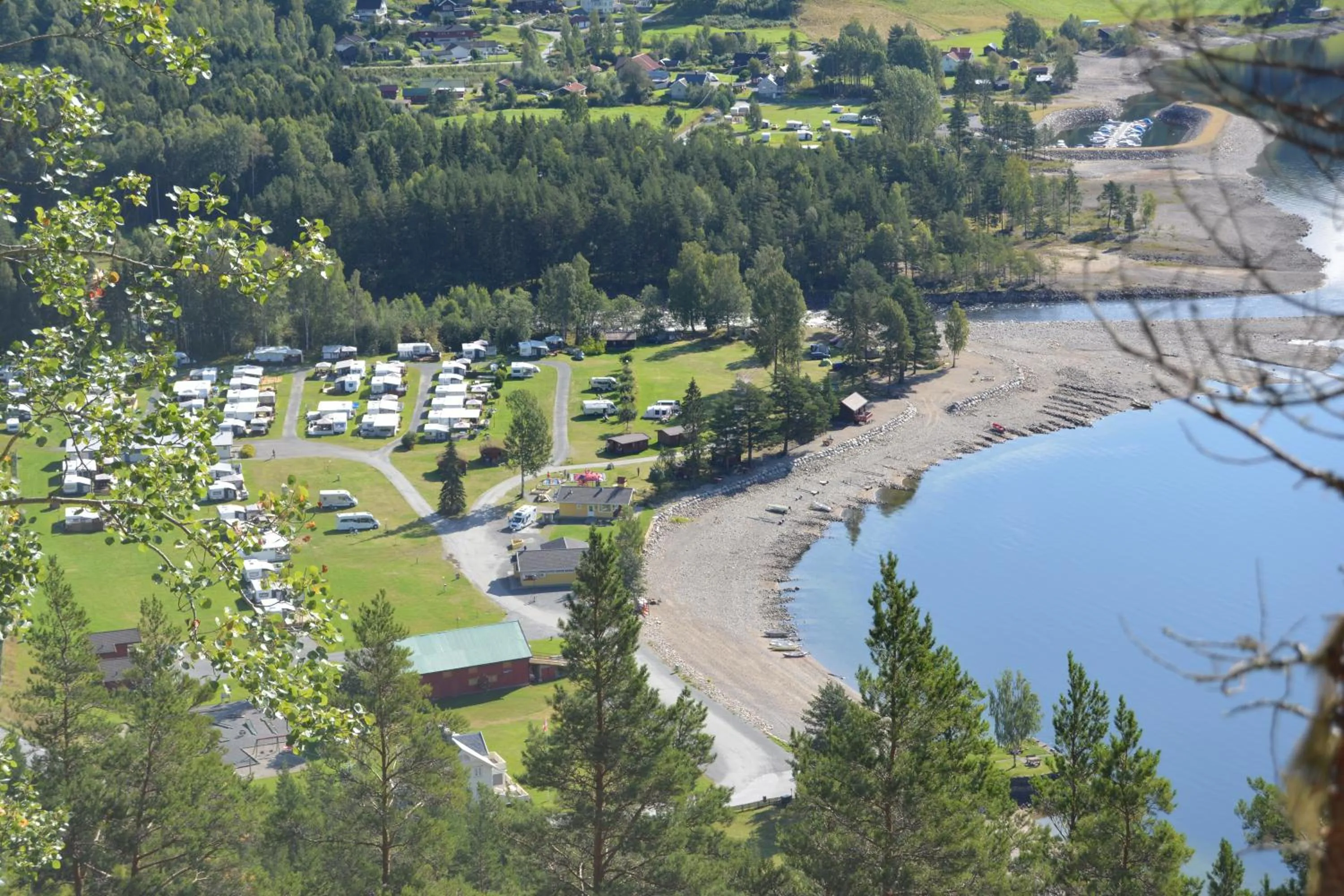 Bird's eye view in Sandviken Camping