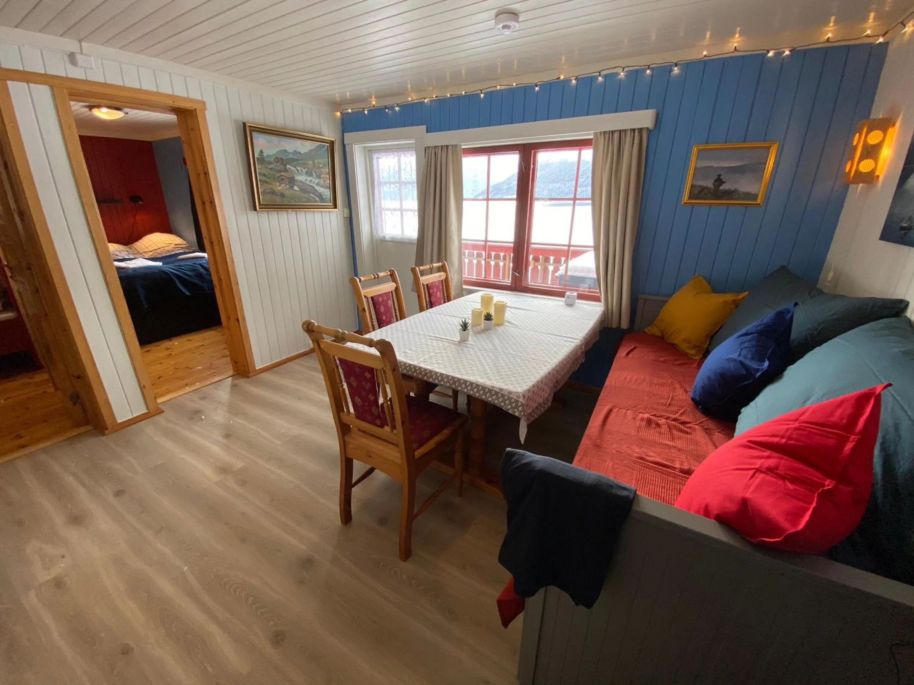 Living room in Sandviken Camping