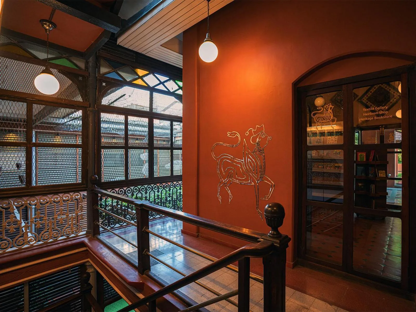 Inner courtyard view in The House of MG-A Heritage Hotel, Ahmedabad