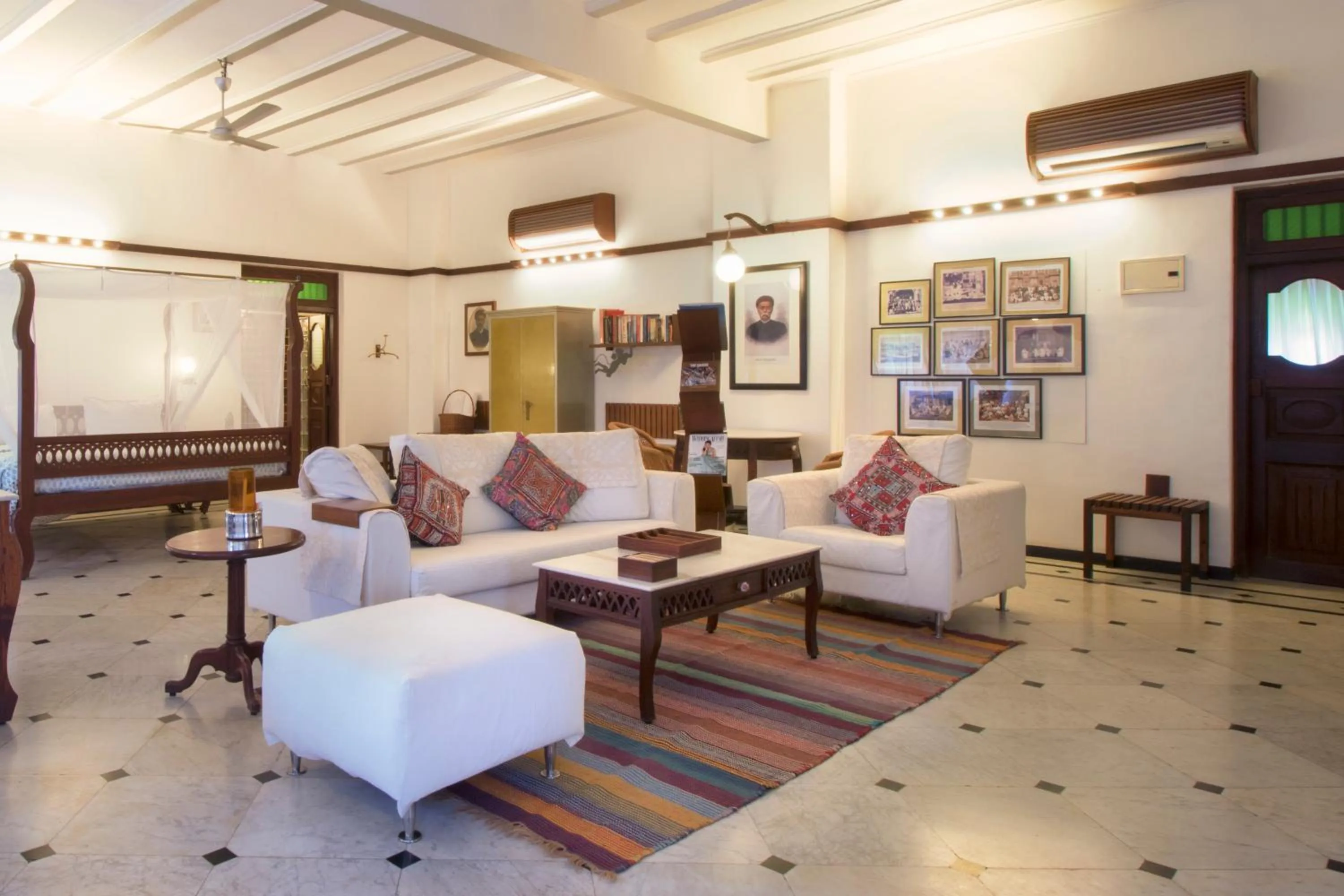 Living room in The House of MG-A Heritage Hotel, Ahmedabad