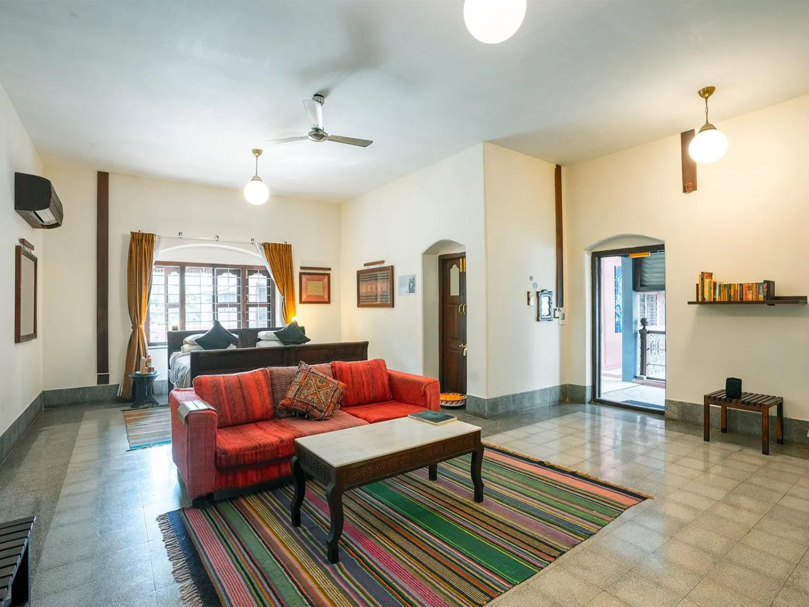 Living room in The House of MG-A Heritage Hotel, Ahmedabad