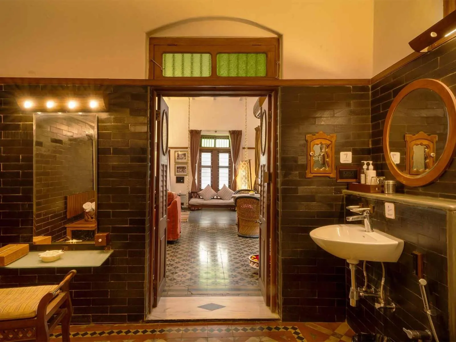Bathroom in The House of MG-A Heritage Hotel, Ahmedabad
