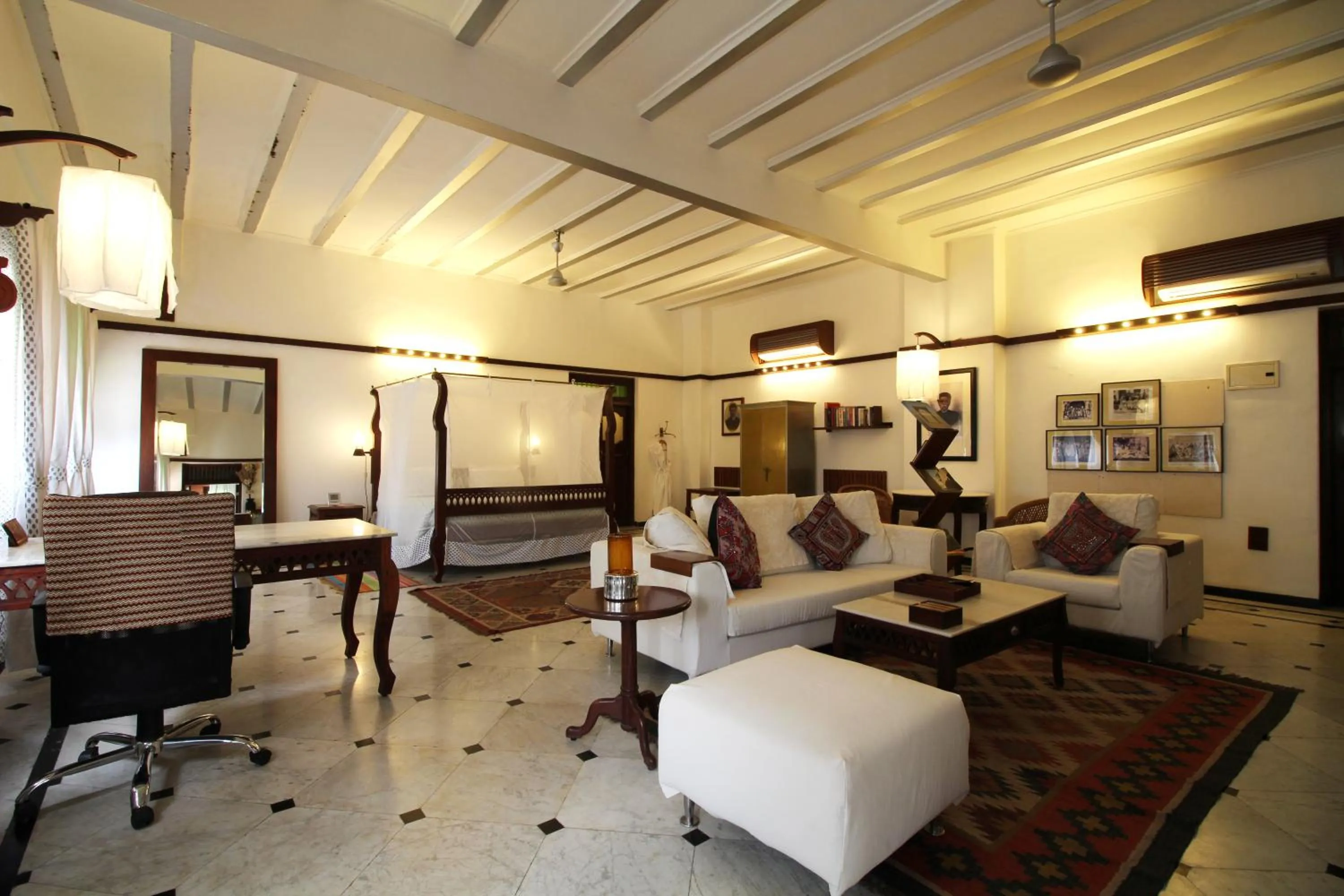 Living room in The House of MG-A Heritage Hotel, Ahmedabad
