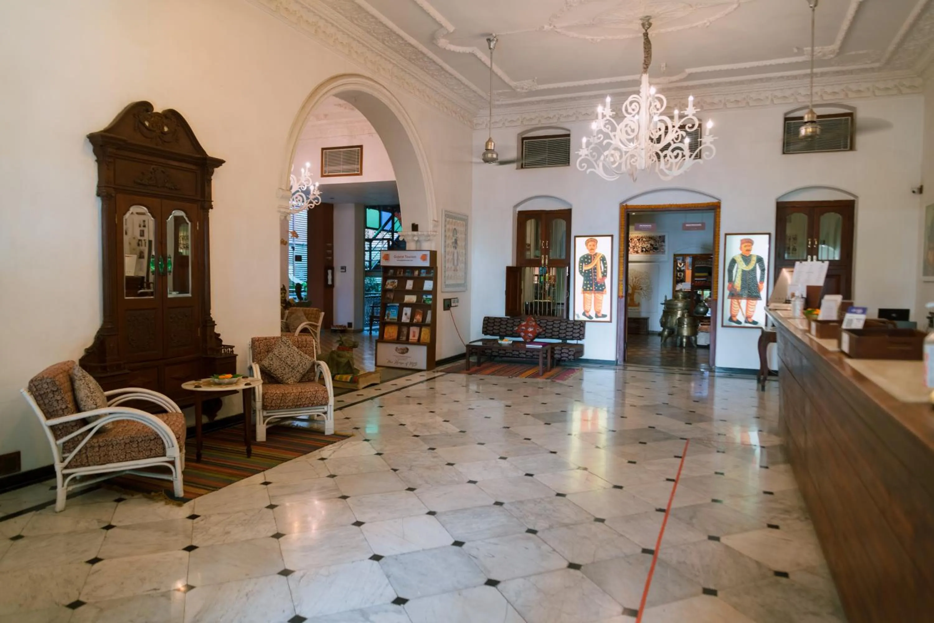 Lobby or reception in The House of MG-A Heritage Hotel, Ahmedabad