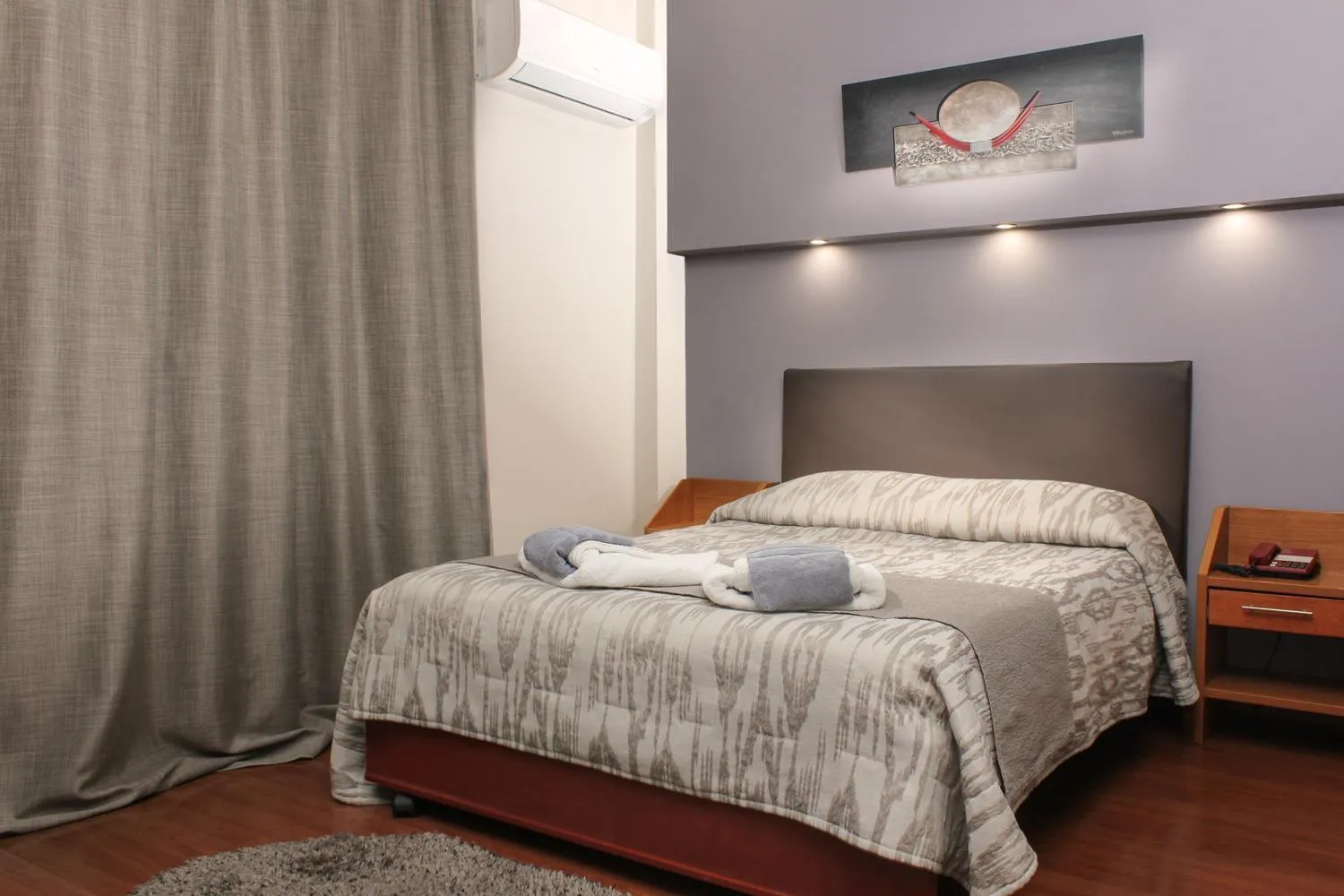 Bed in Hotel Lithaion