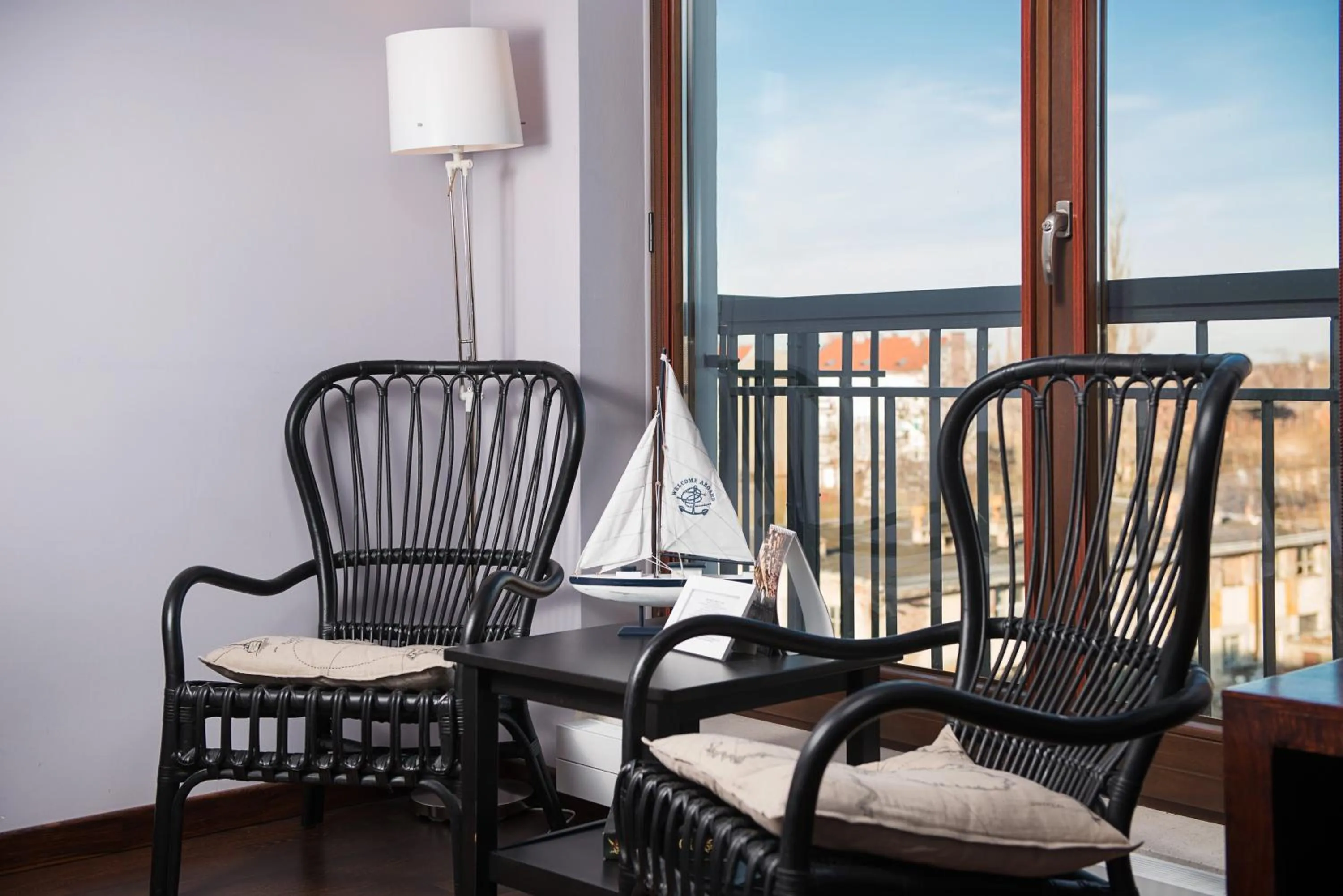 Seating area in Szafarnia Apartments Old Town