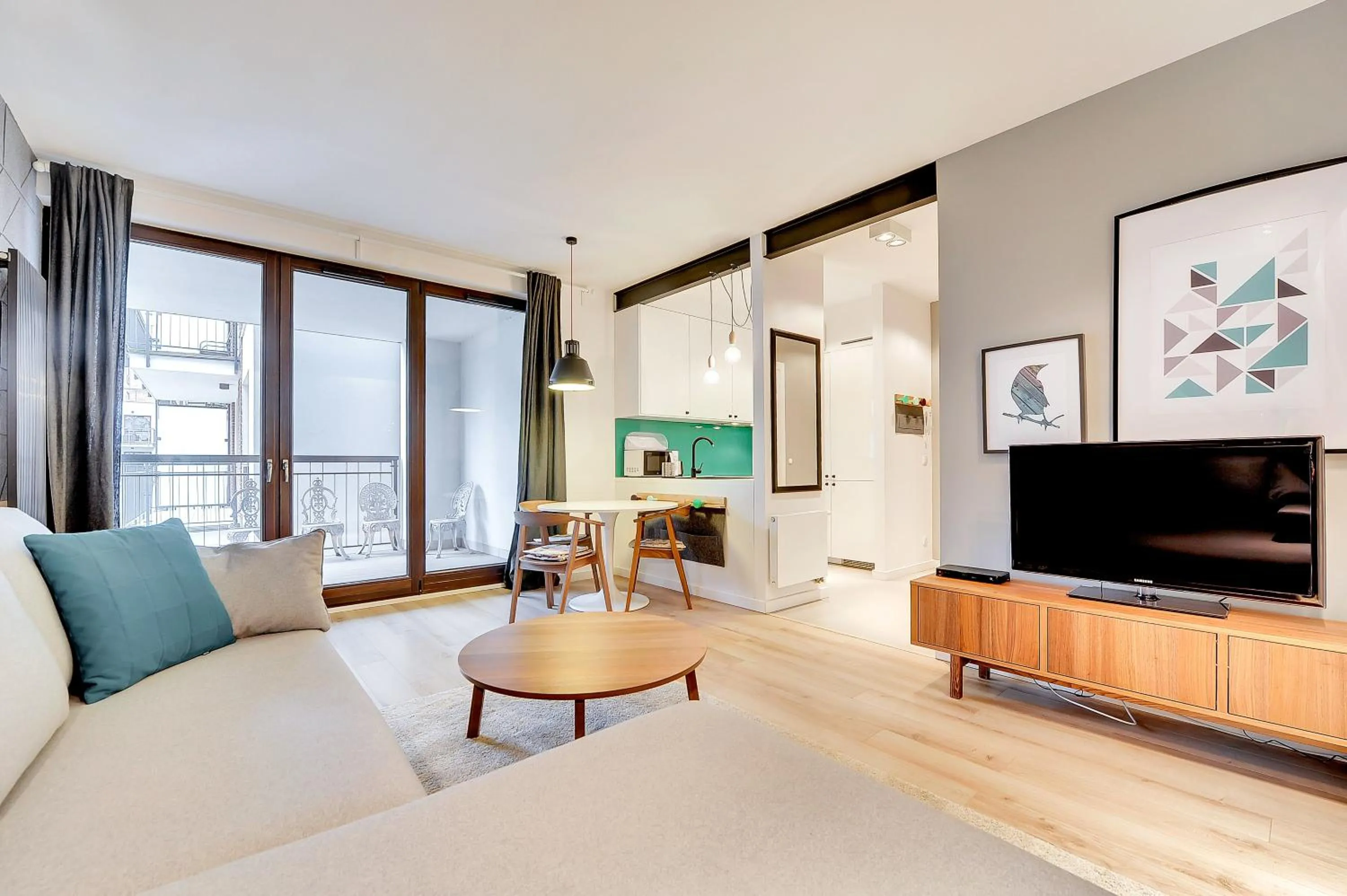 Living room in Szafarnia Apartments Old Town