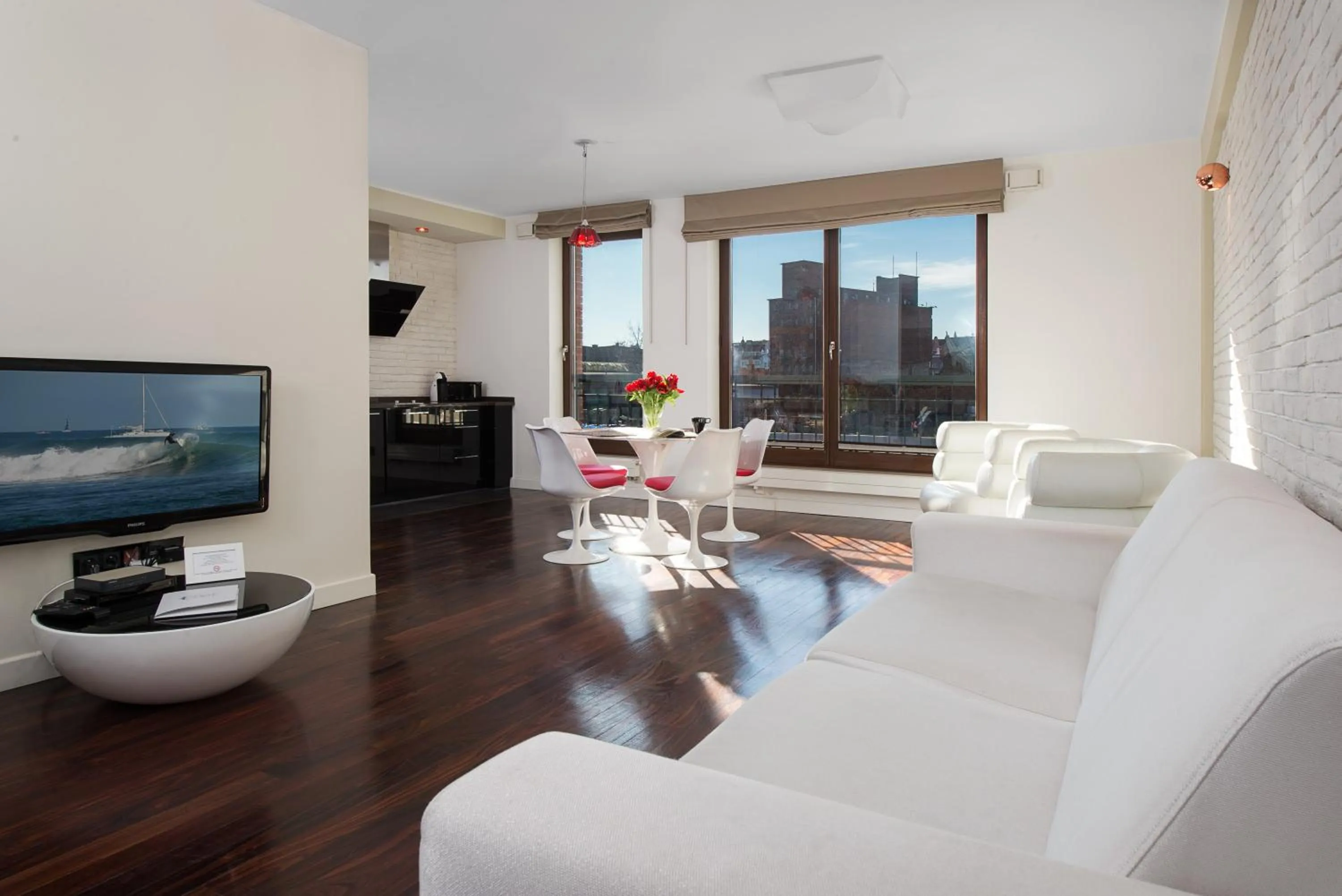 Living room in Szafarnia Apartments Old Town