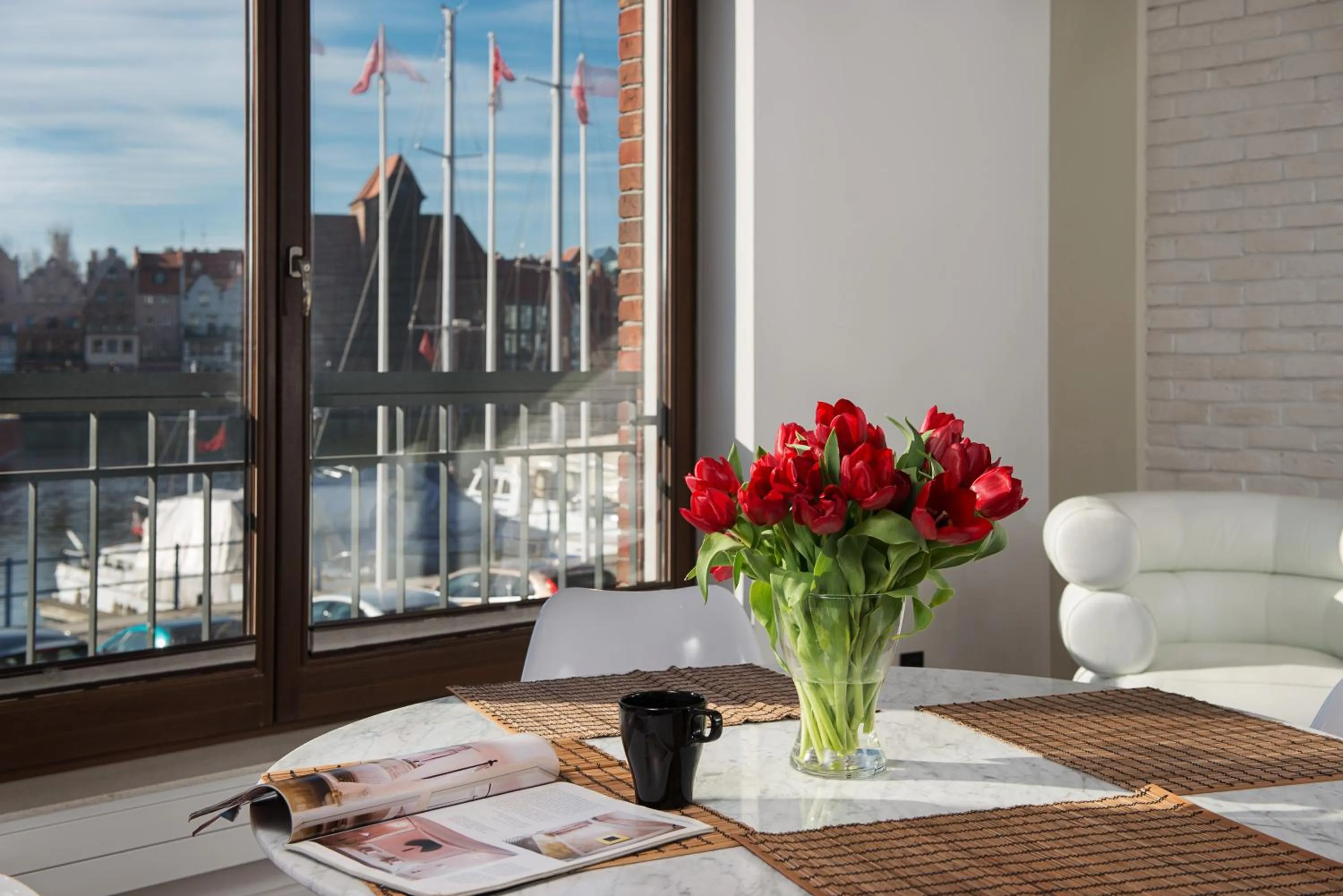 Dining area in Szafarnia Apartments Old Town