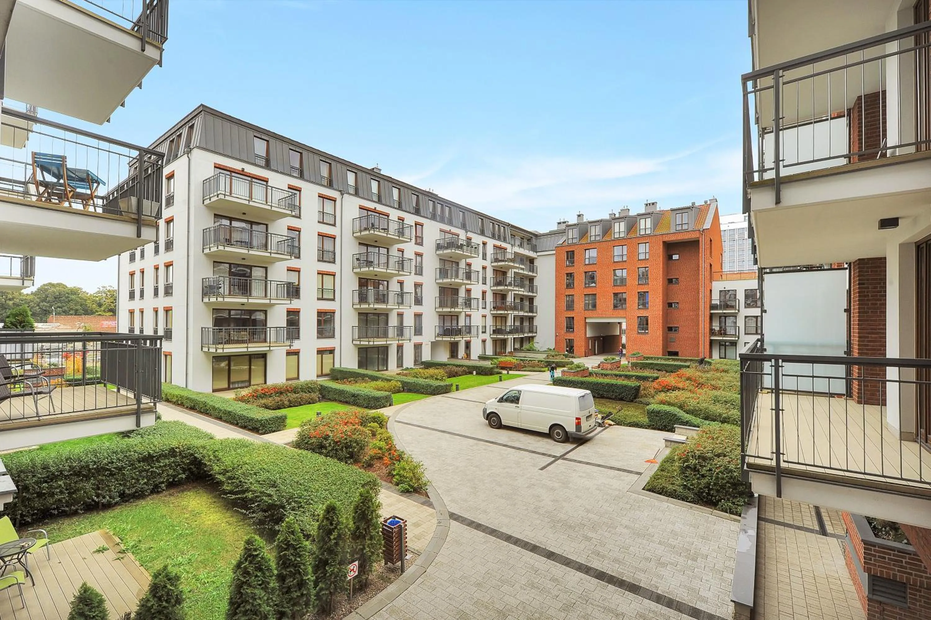 Patio in Szafarnia Apartments Old Town