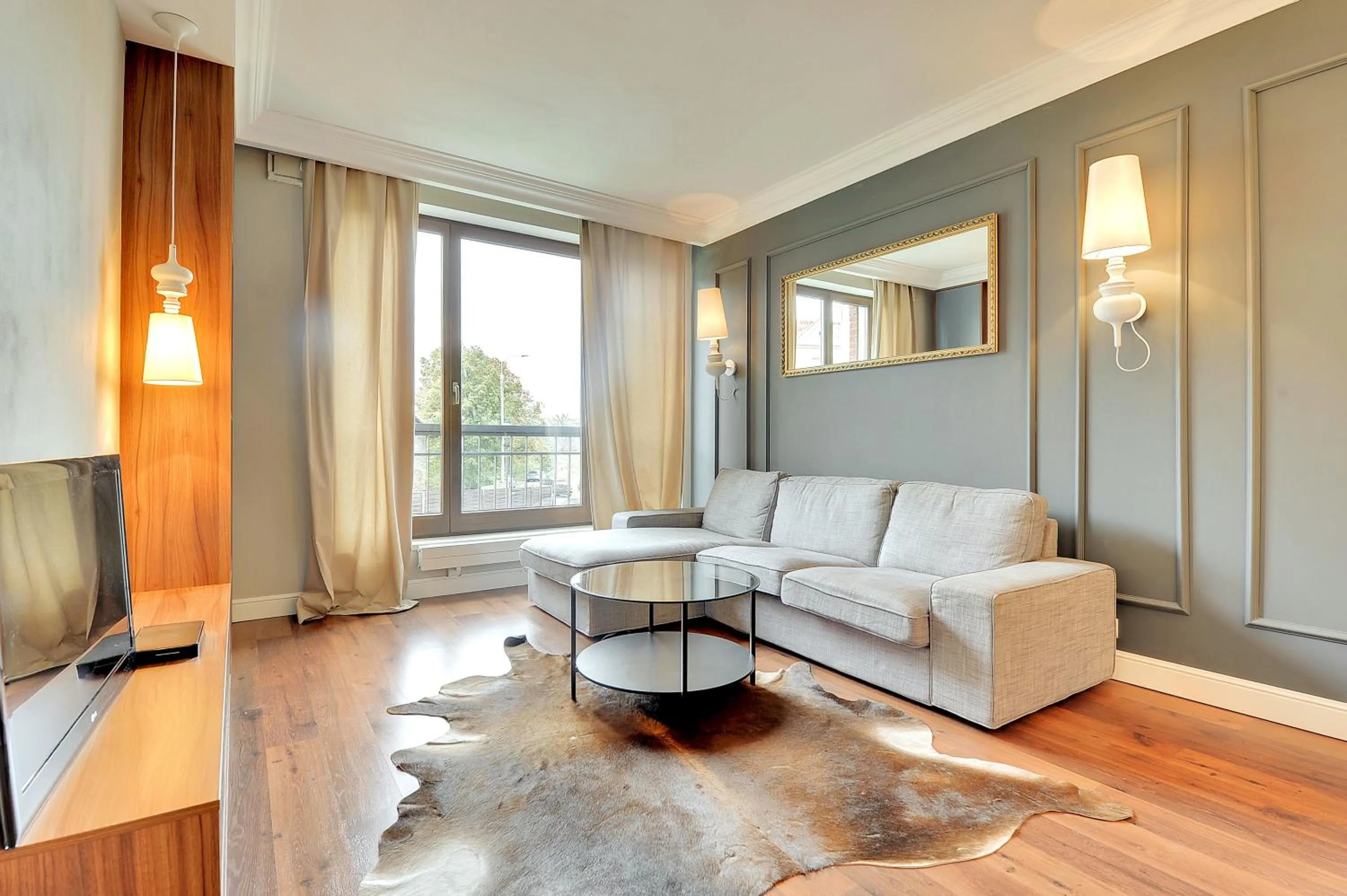 Living room in Szafarnia Apartments Old Town