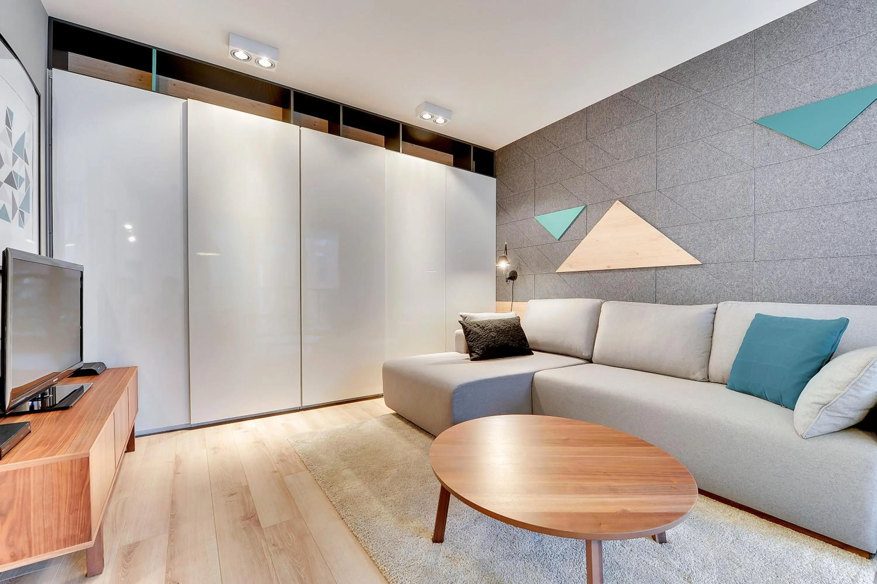 Living room in Szafarnia Apartments Old Town