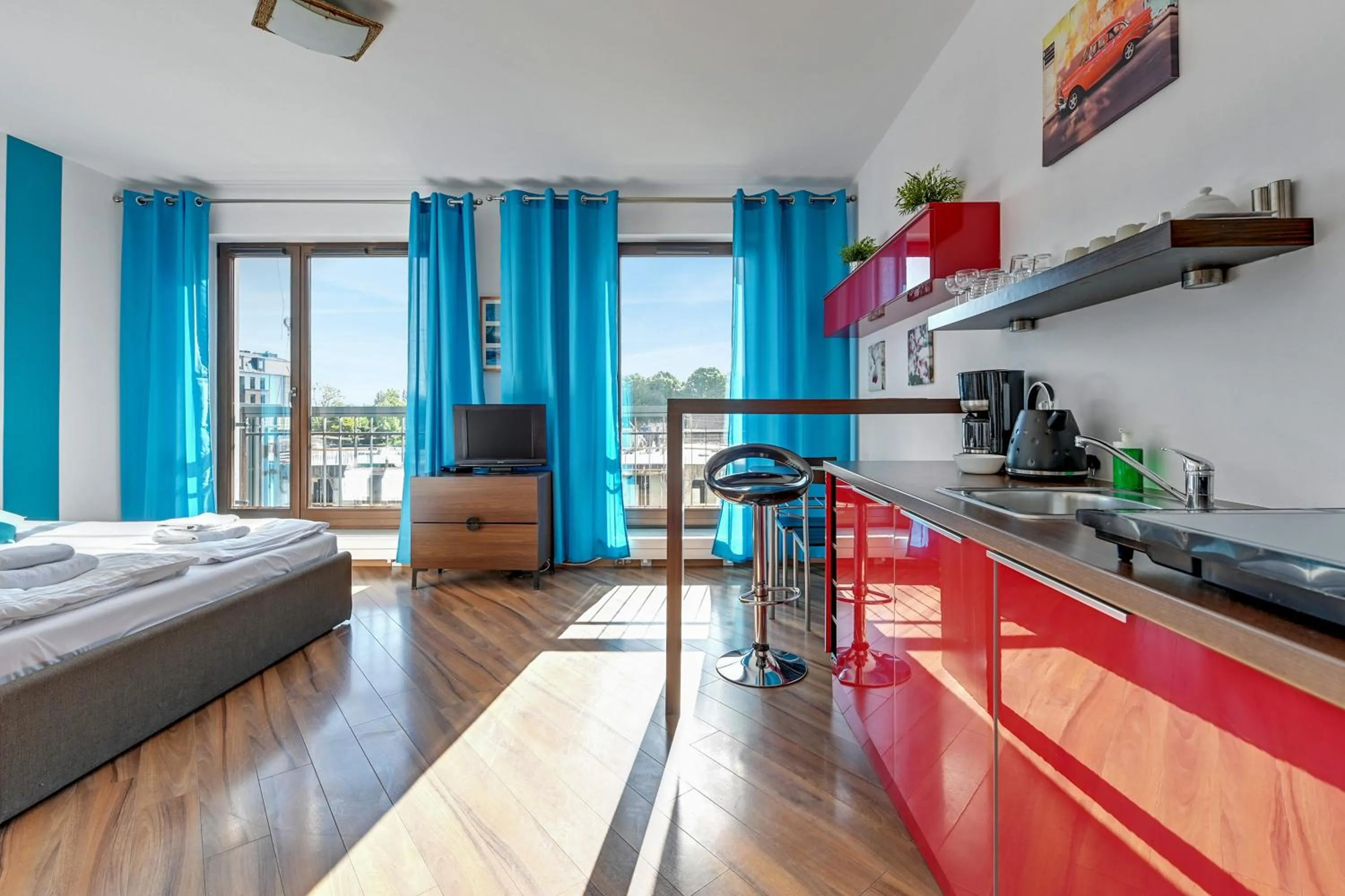 Bed in Szafarnia Apartments Old Town