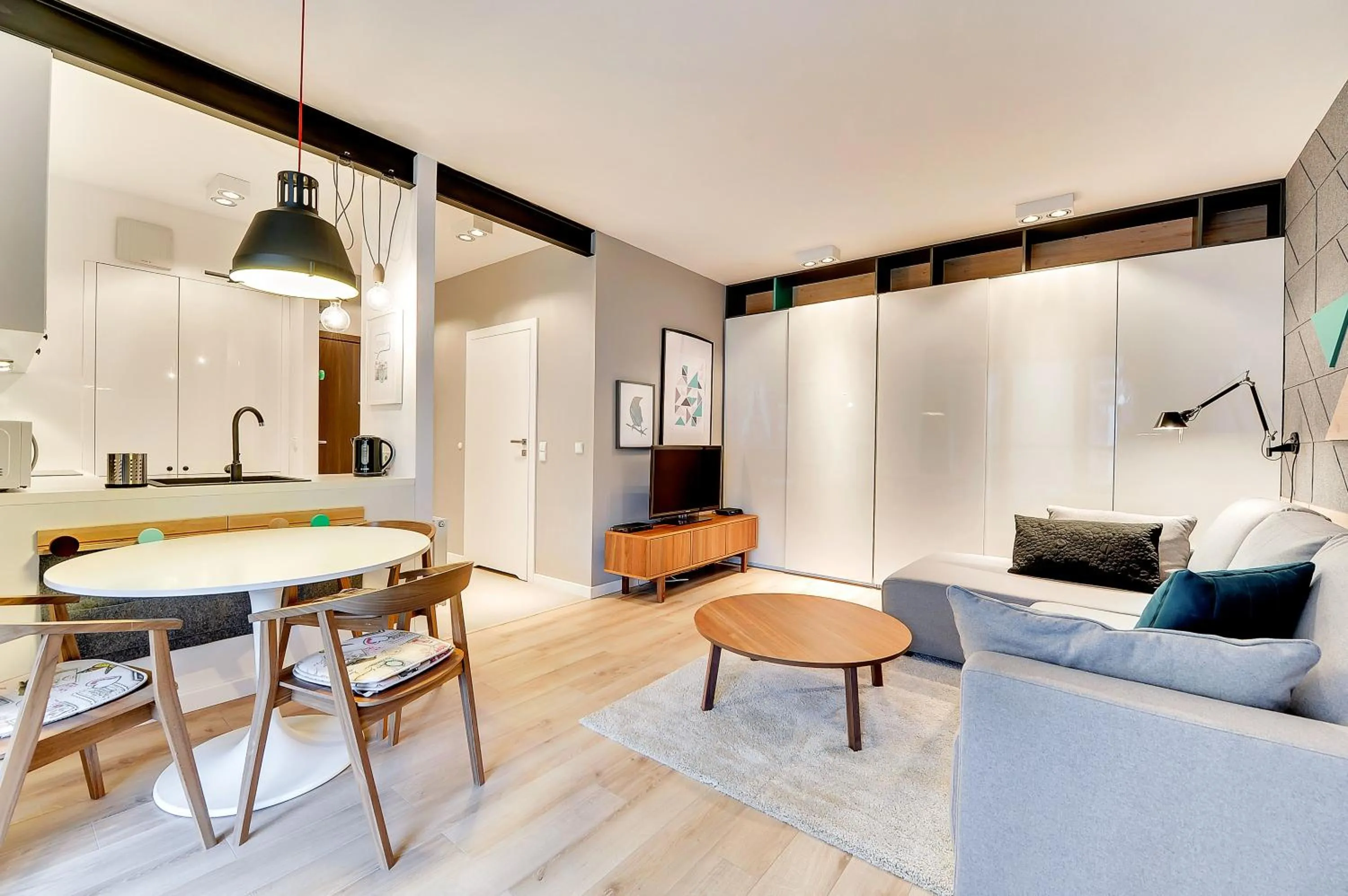 Living room in Szafarnia Apartments Old Town