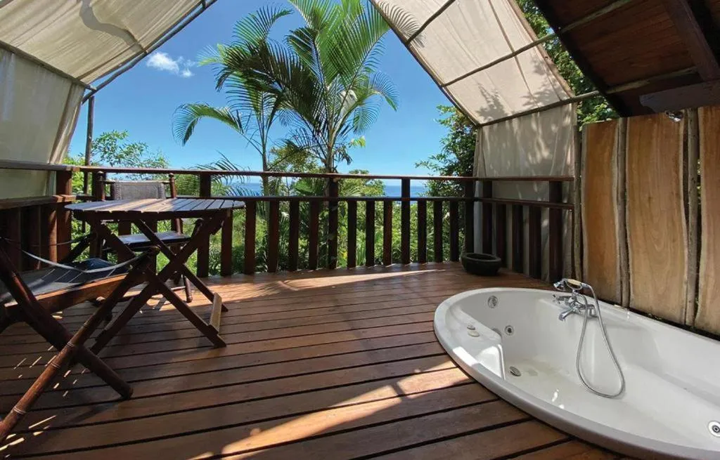Hot Tub in Lodge Roche Tamarin