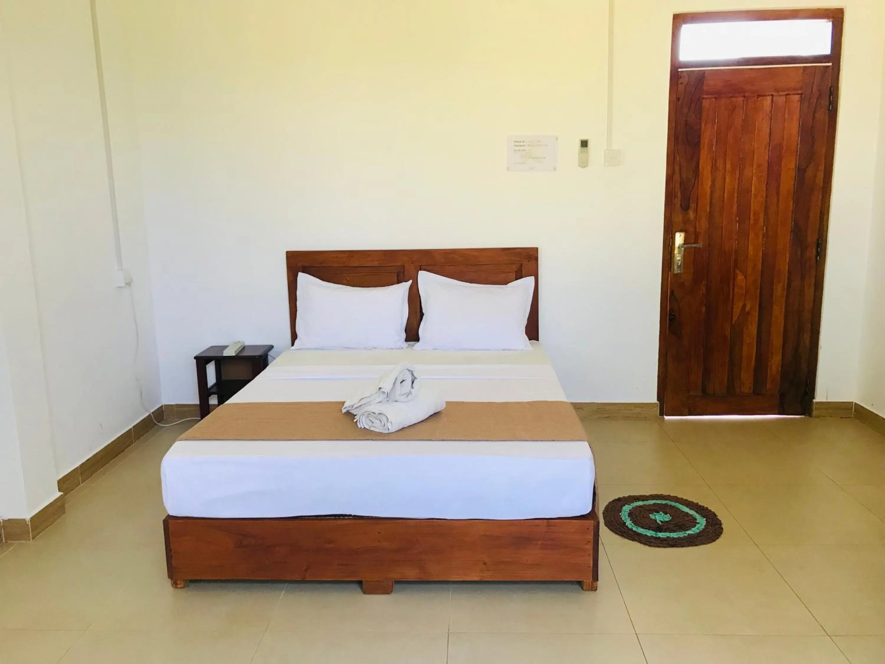 Bed in Rivonway Hotel Polonnaruwa
