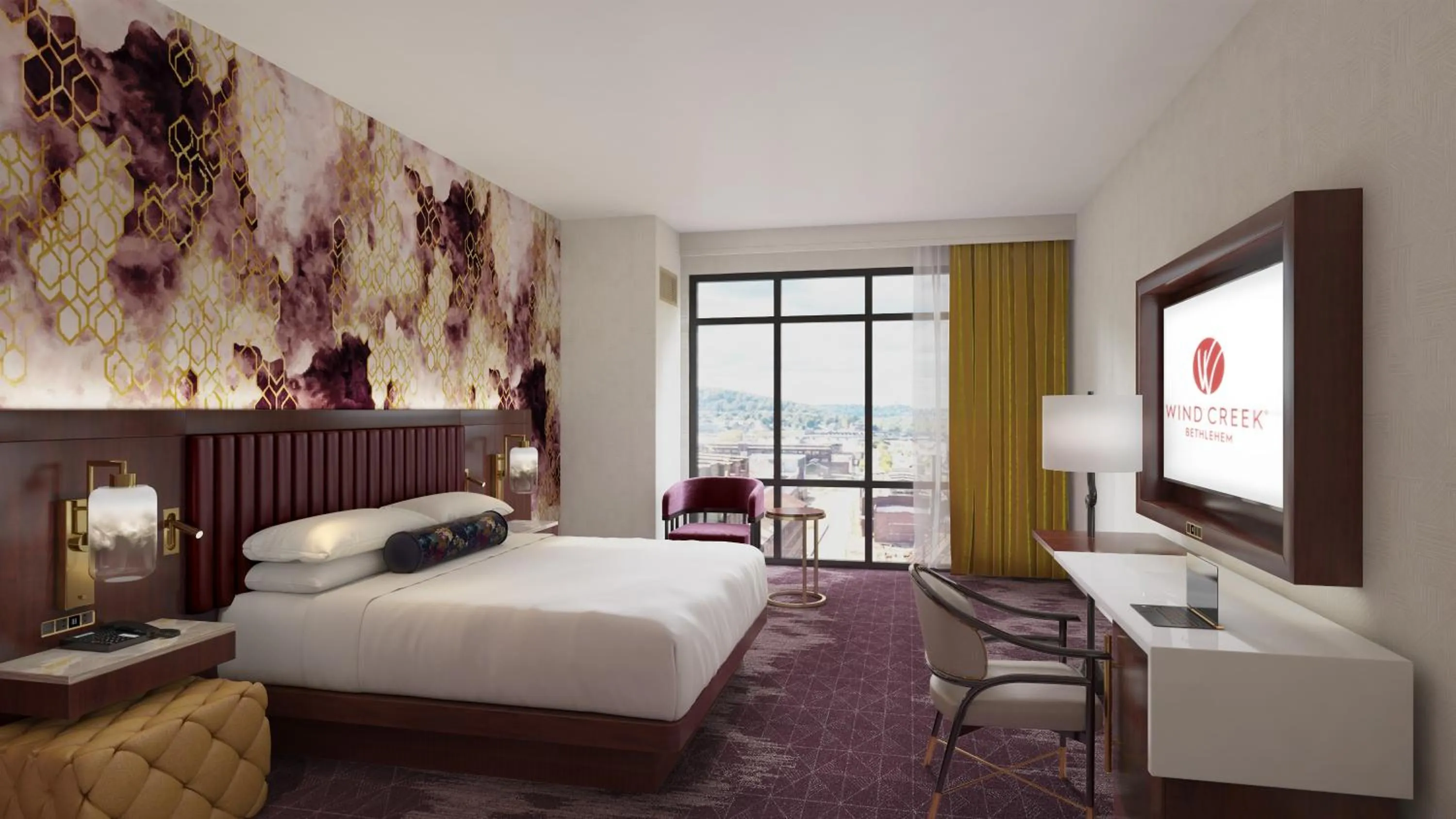 Bed in Wind Creek Bethlehem Casino & Resort