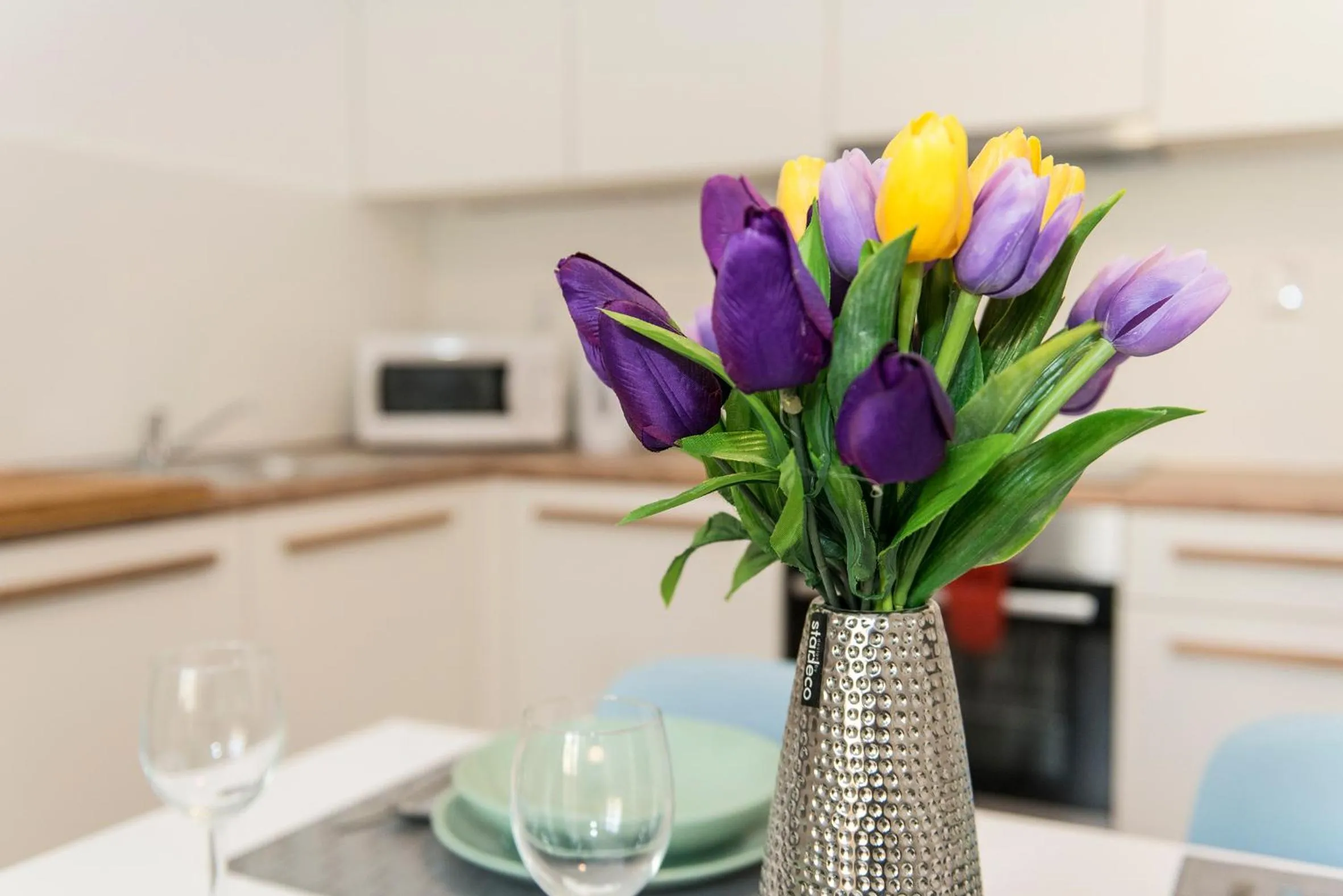 Dining area in Neklanova Apartments