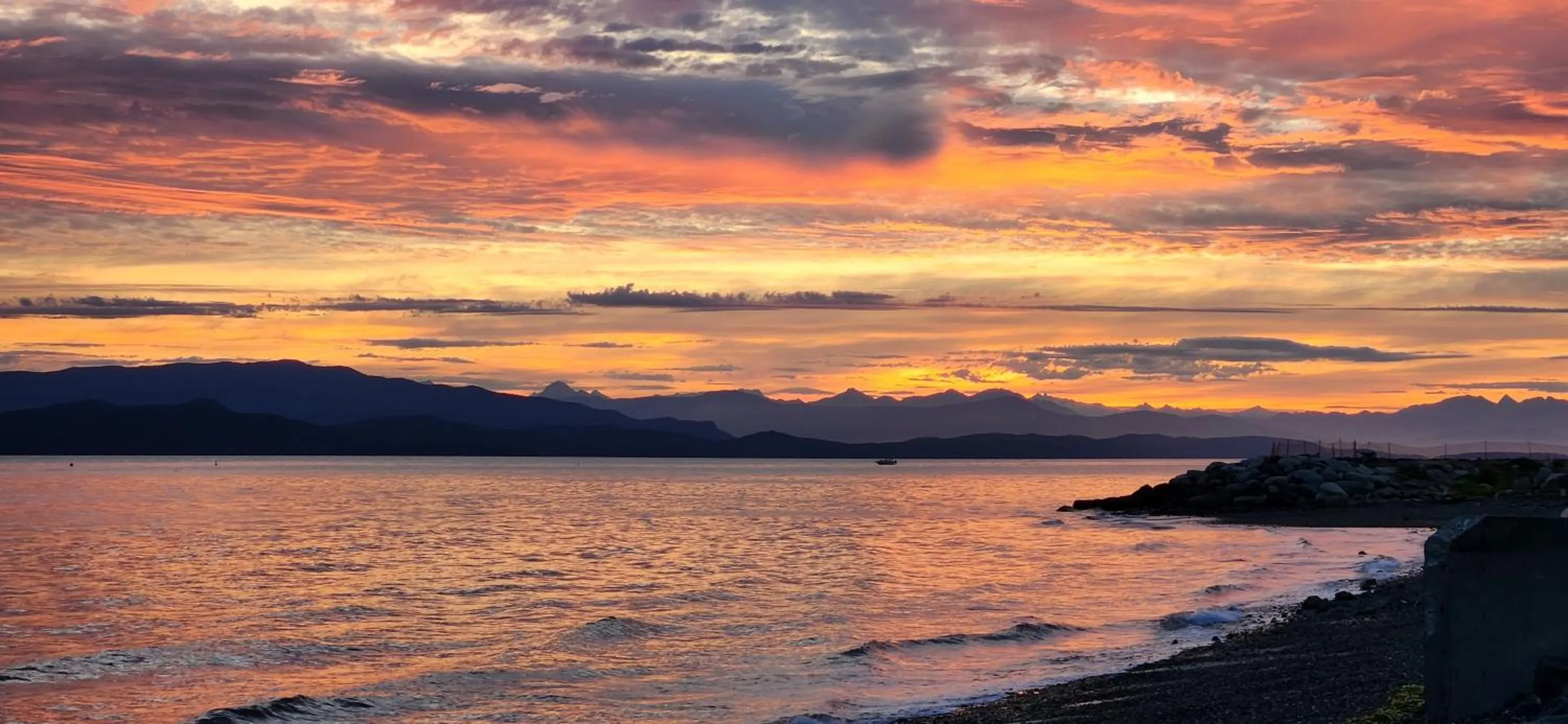 Sunset in Sand Pebbles Inn