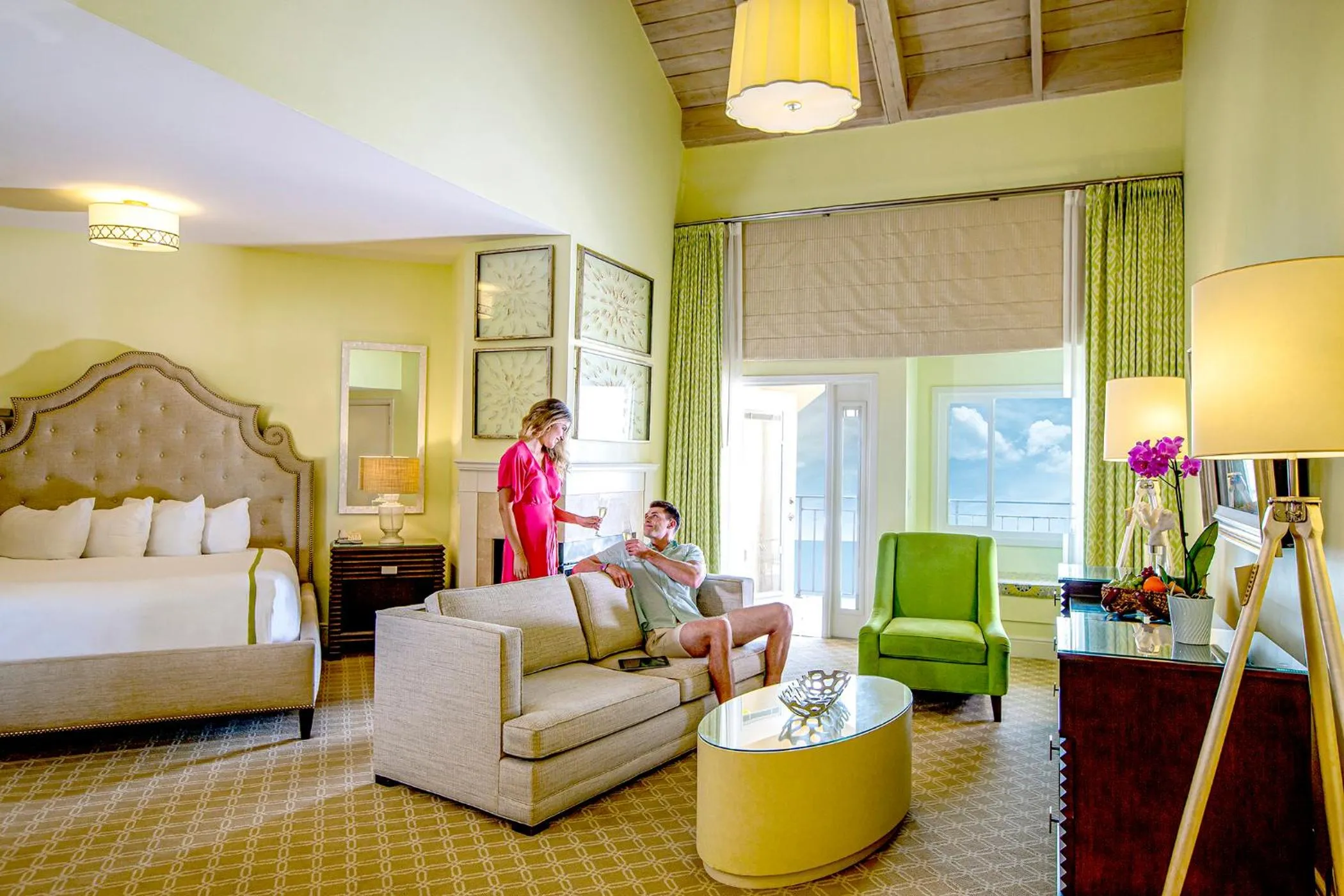 fireplace in The Lodge & Club at Ponte Vedra Beach