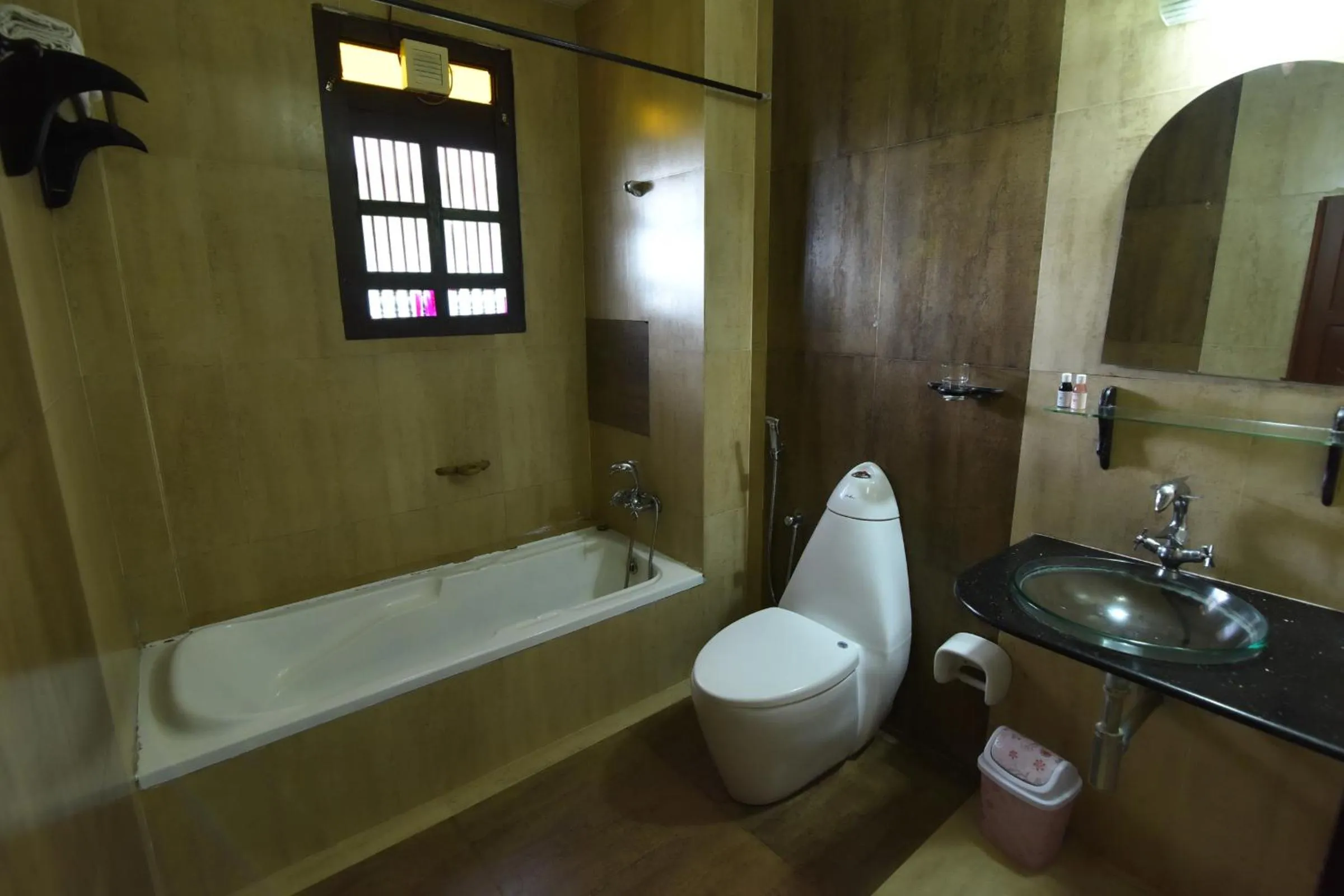 Shower in Kovalam Beach Hotel