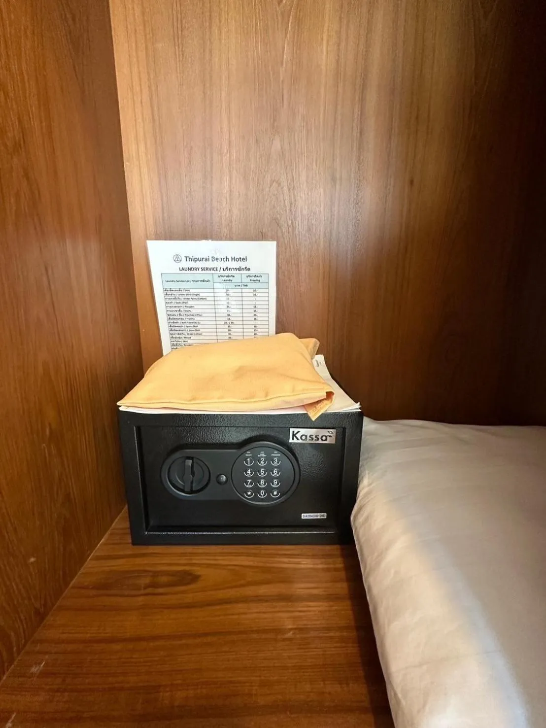 safe, Bed in Thipurai Beach Hotel