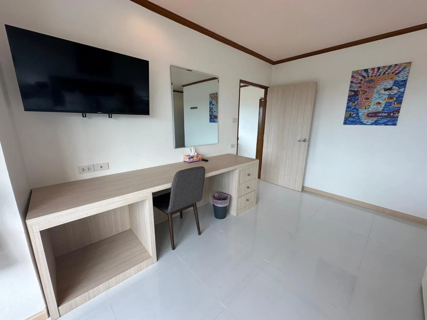 Bedroom in Thipurai Beach Hotel