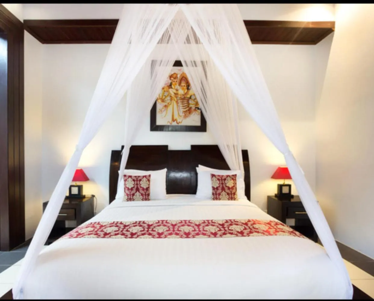 Bed in Villa Cantik Tresna